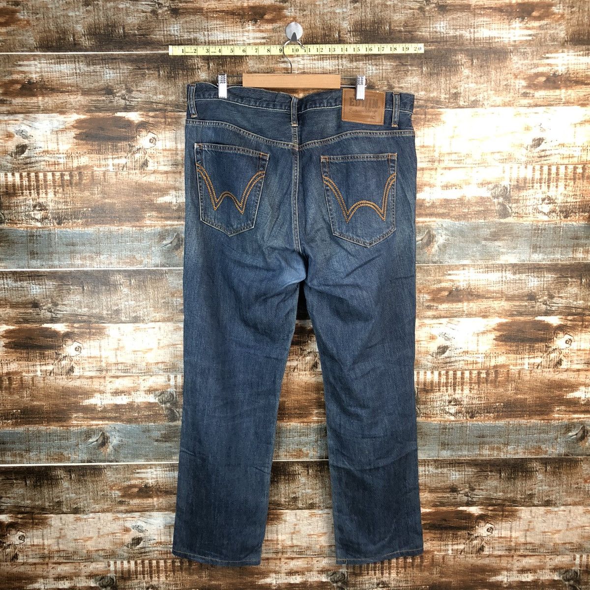 Edwin Edwin japan vintage faded Blue ripped Denim Pants #A1404 Size US 36 / EU 52 - 11 Thumbnail