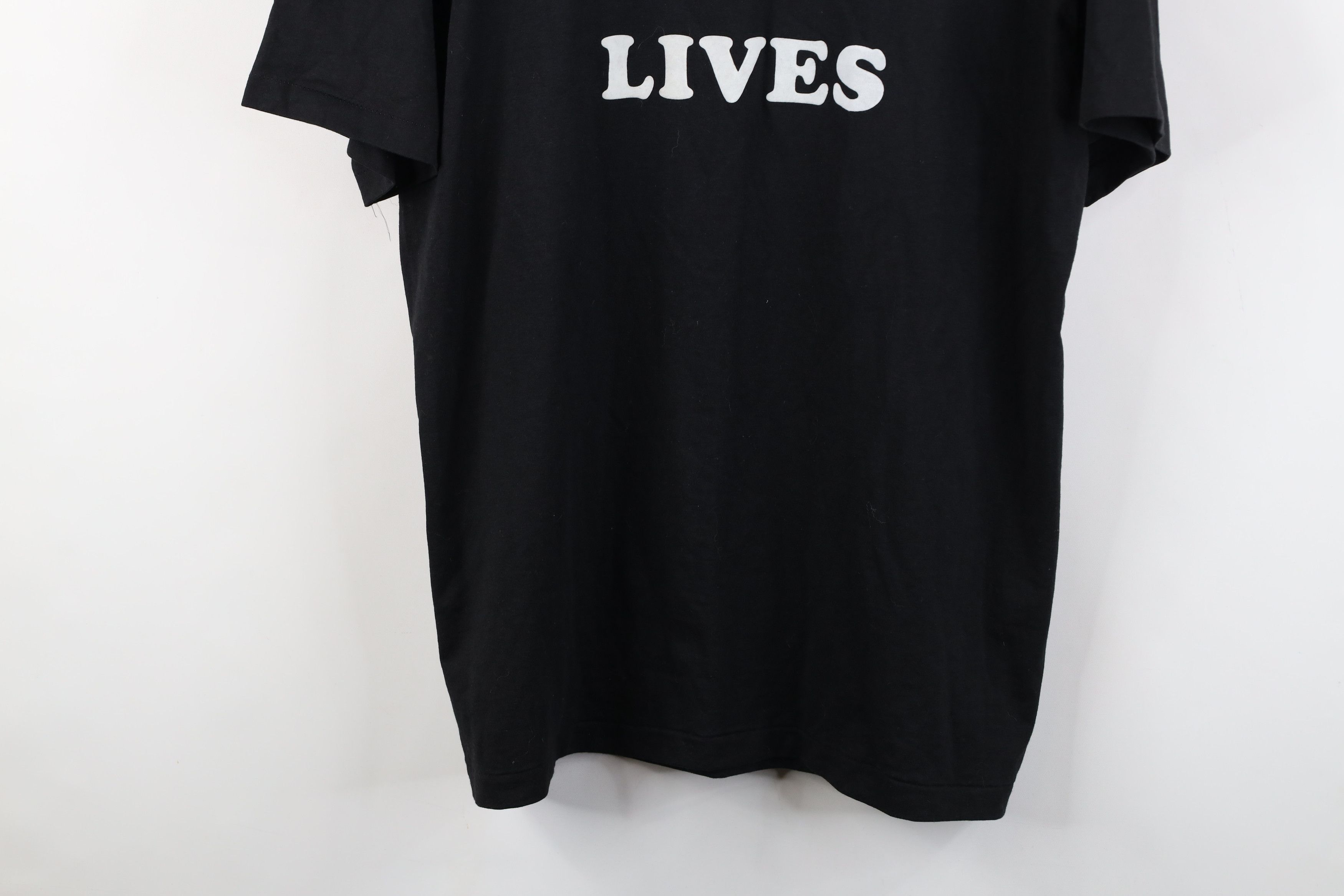Vintage Vintage 90s Streetwear Lives Short Sleeve T-Shirt Black USA Size US XL / EU 56 / 4 - 3 Thumbnail