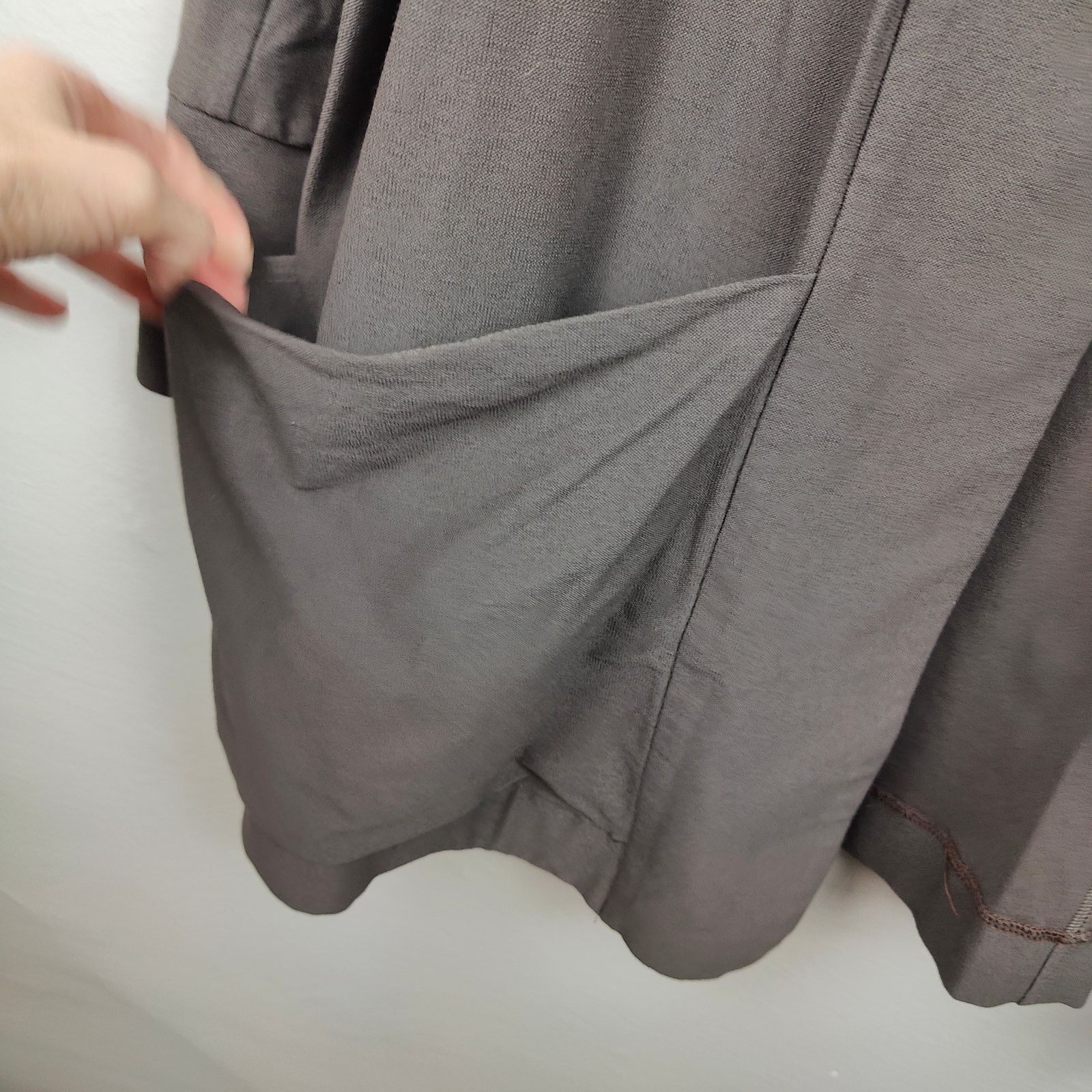 Eileen Fisher Eileen Fisher Cardigan Sweater Womens XL Taupe Gray Pockets Size XL / US 12-14 / IT 48-50 - 4 Thumbnail