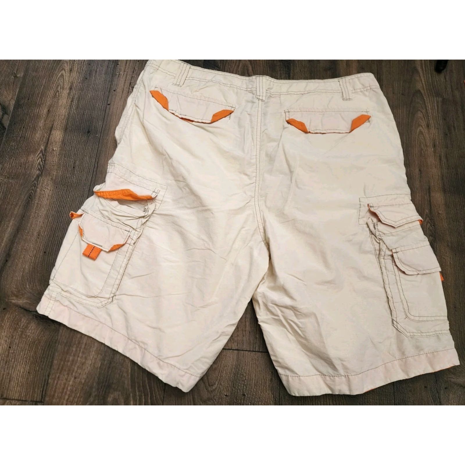 Vintage VINTAGE Op Cargo Shorts Mens 40 Regular Tan Beige Cotton Blend Nature Outdoors 90s Size US 40 / EU 56 - 2 Thumbnail
