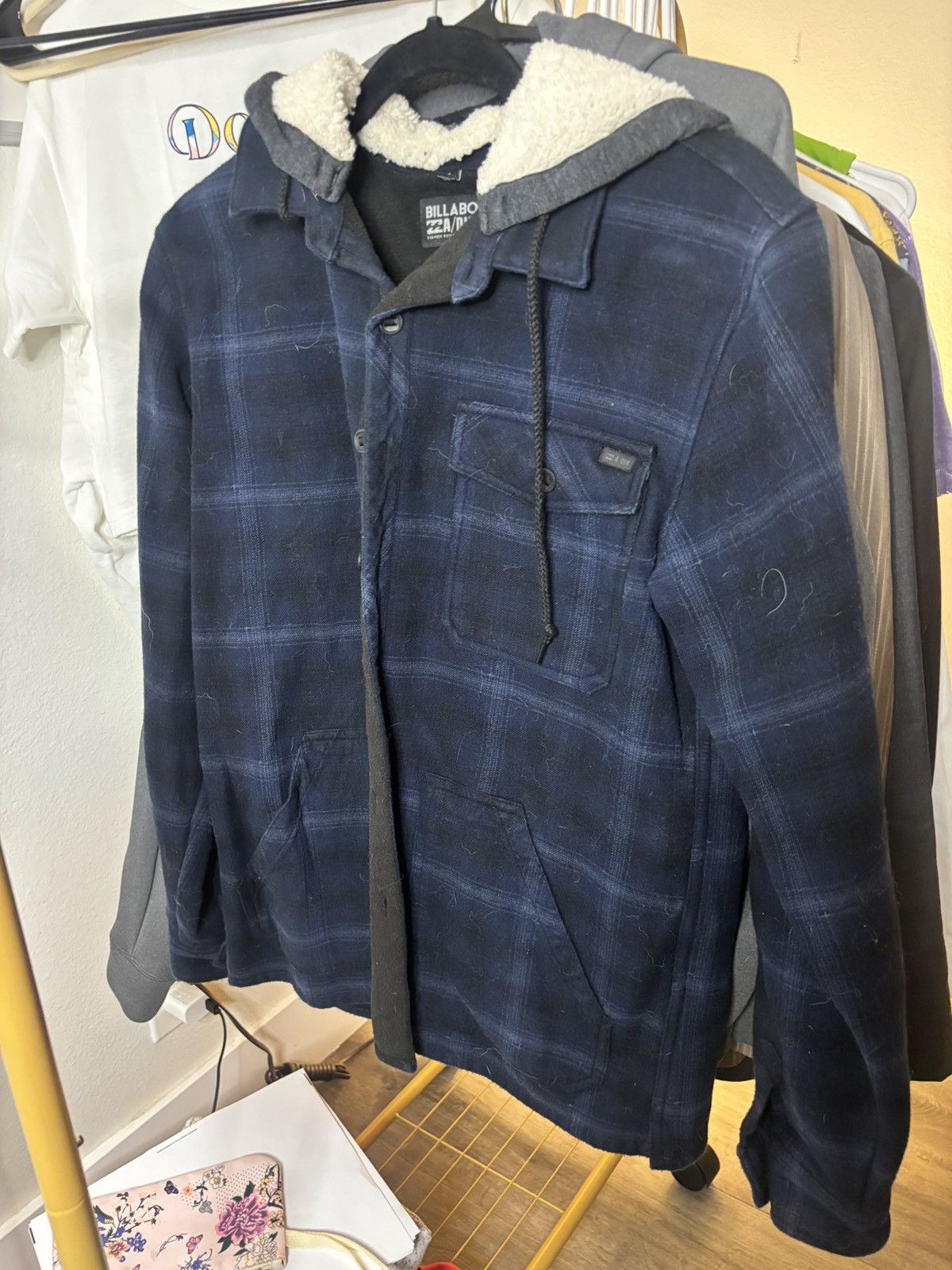 Billabong Billabong men’s navy plaid jacket Size US S / EU 44-46 / 1 - 1 Thumbnail