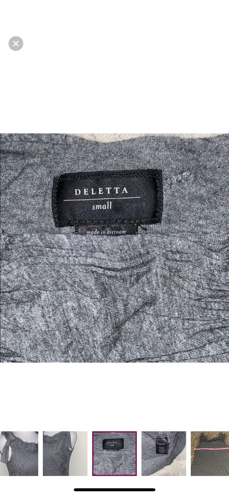 Anthropologie Anthropologie deletta small knotted tank top Size S / US 4 / IT 40 - 2 Thumbnail