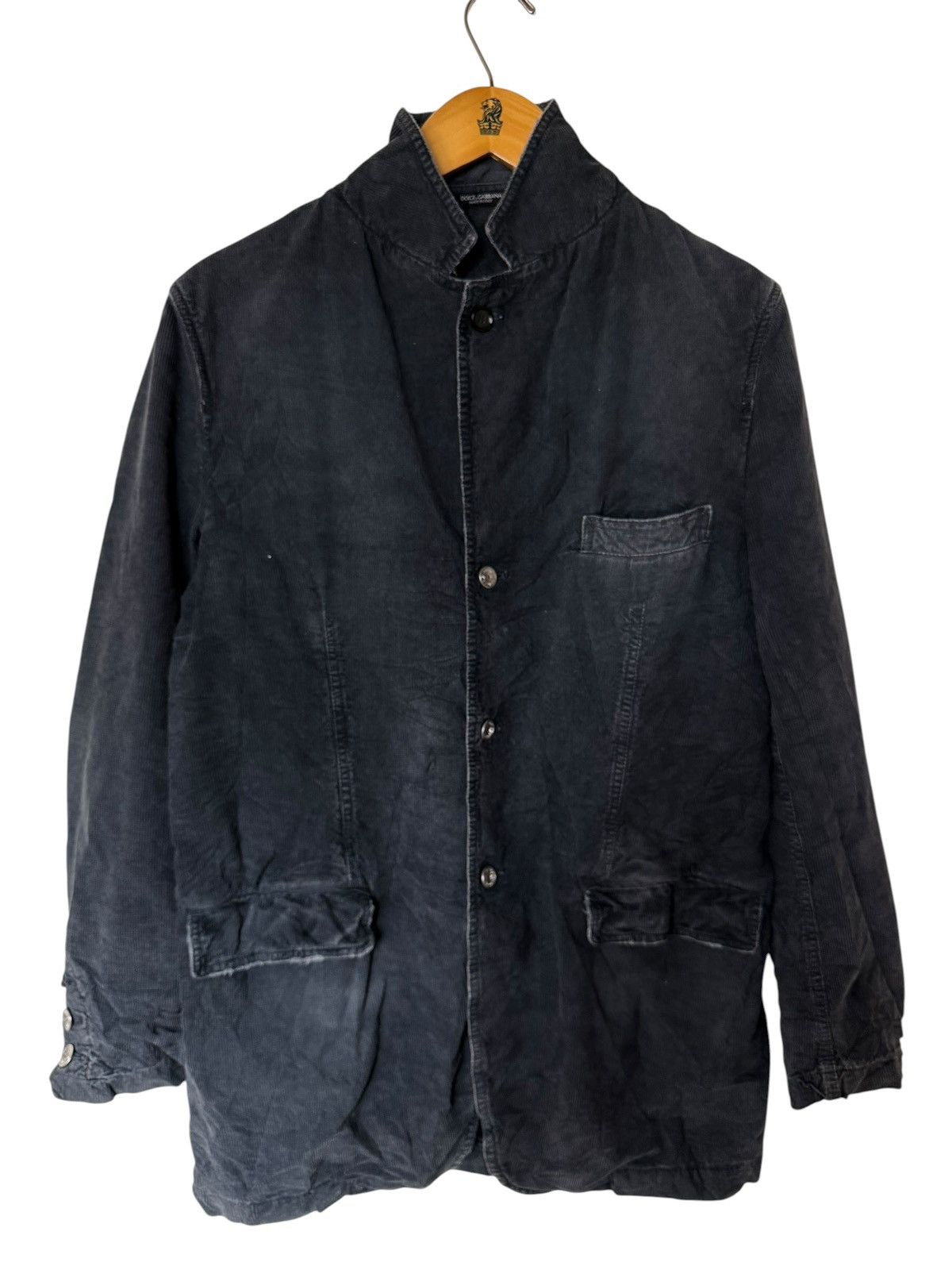 Dolce & Gabbana Vintage Dolce & Gabbana Button Ups Corduroy Denim Jacket Size US M / EU 48-50 / 2 - 1 Thumbnail