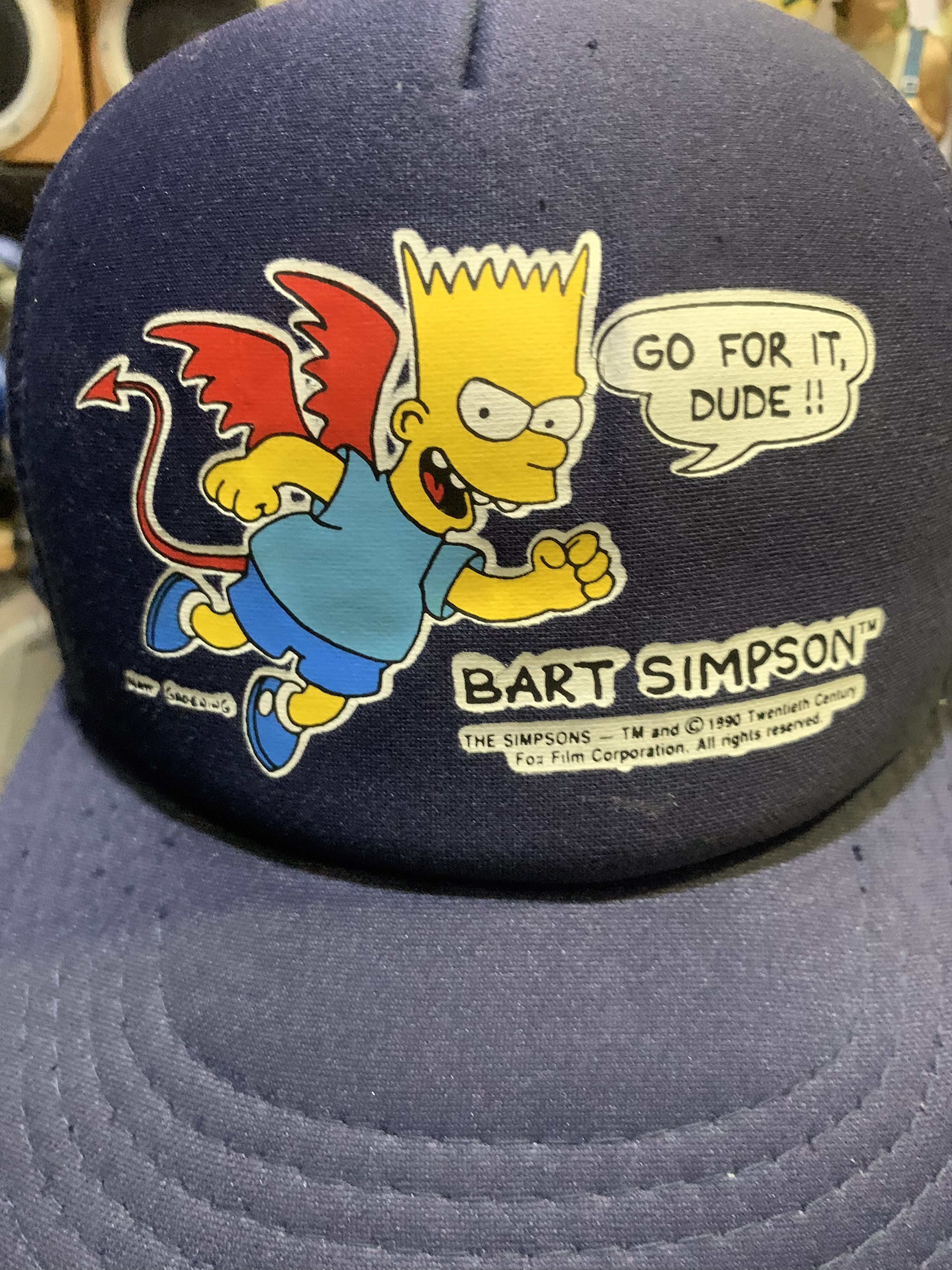 Vintage Vintage 90’s Bart Simpson ‘Evil’ Go For It Dude!” Size ONE SIZE - 2 Thumbnail