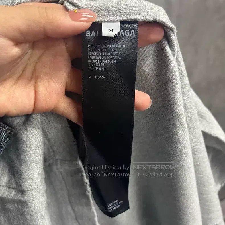 Balenciaga Balenciaga Gray Cola Casual Two-Piece Round Neck Long Slee Size US M / EU 48-50 / 2 - 4 Thumbnail