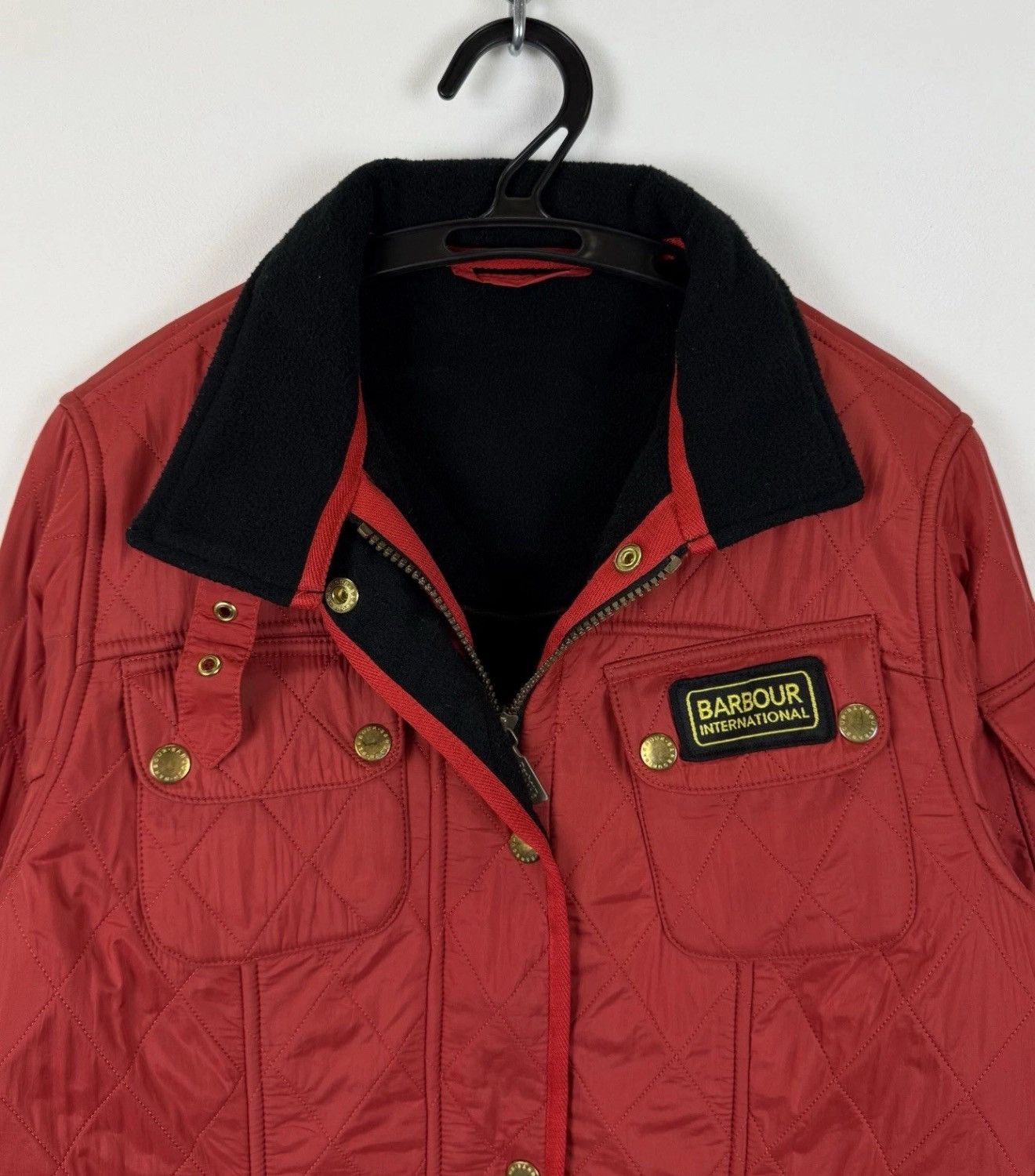 Barbour Barbour International Quilted Full Zip Jacket Women’s Red Size M / US 6-8 / IT 42-44 - 4 Thumbnail