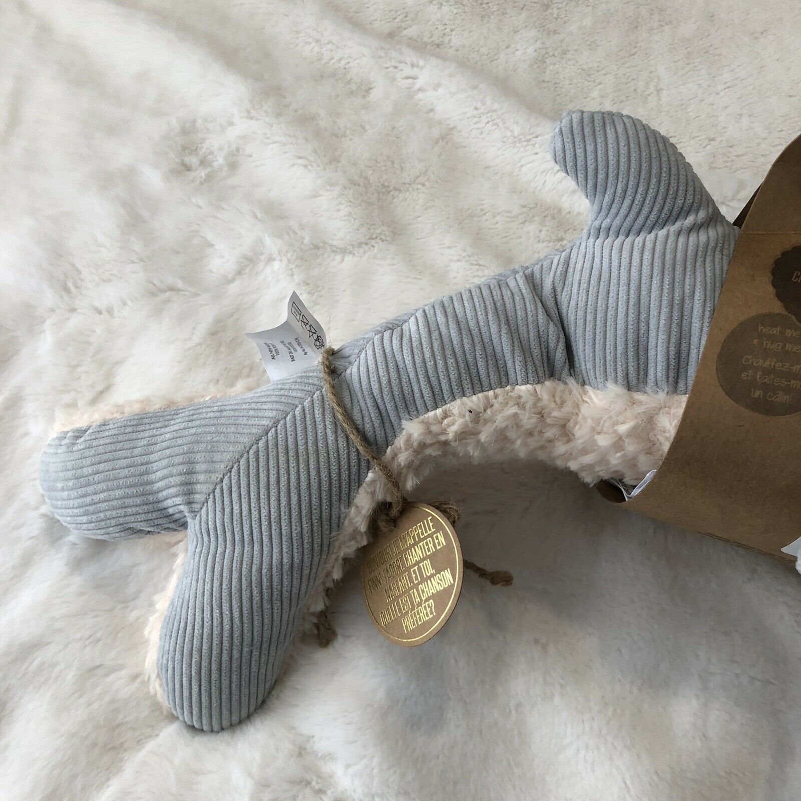 Other Little Toasties BLUEWHALE Heat Hug Plush Stuffed Animal Soft Size ONE SIZE - 2 Thumbnail