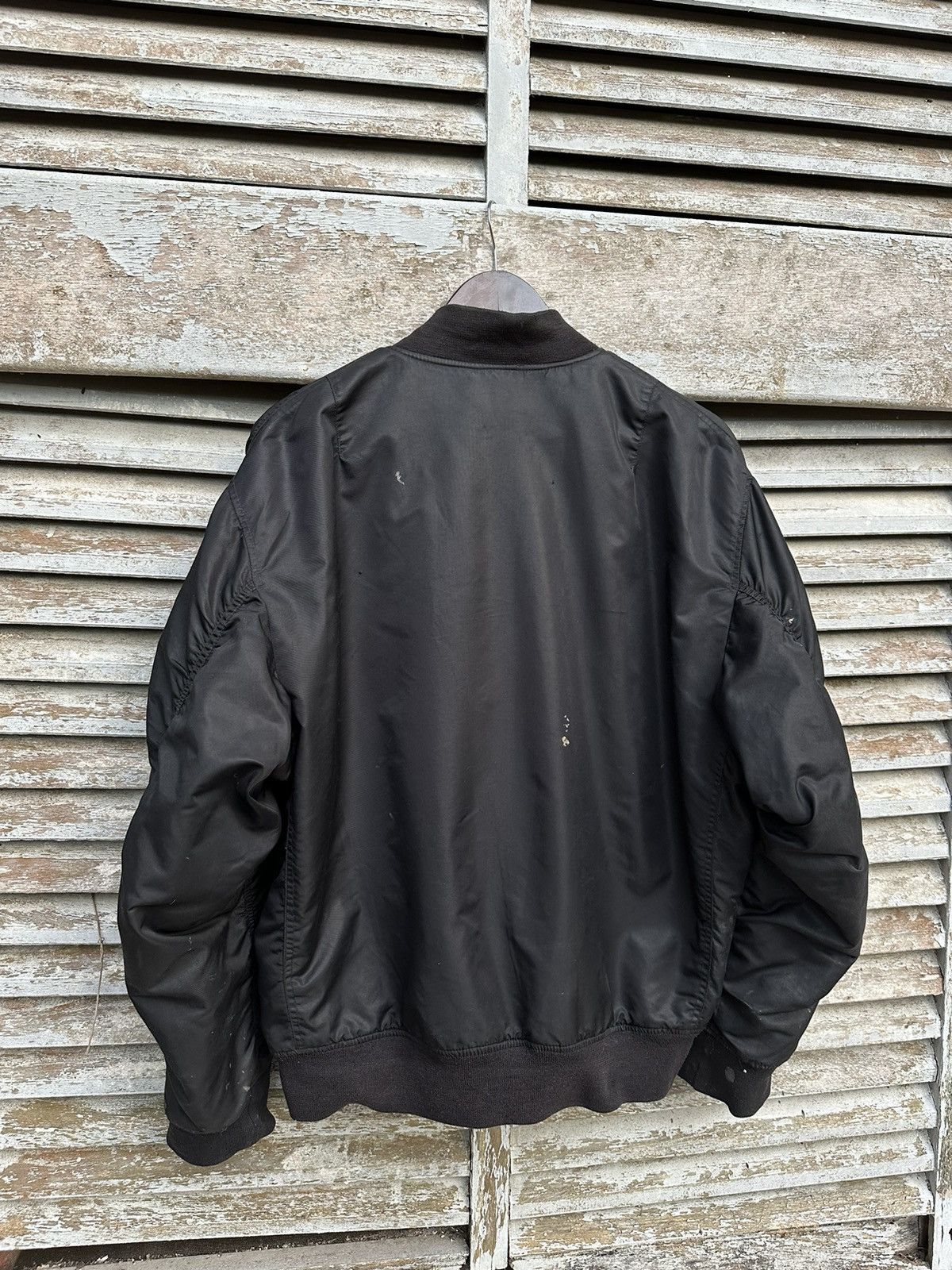 Vintage 🪖Vintage THRASHED MA-1 Man Intermediate Bomber Jacket Size US L / EU 52-54 / 3 - 9 Thumbnail