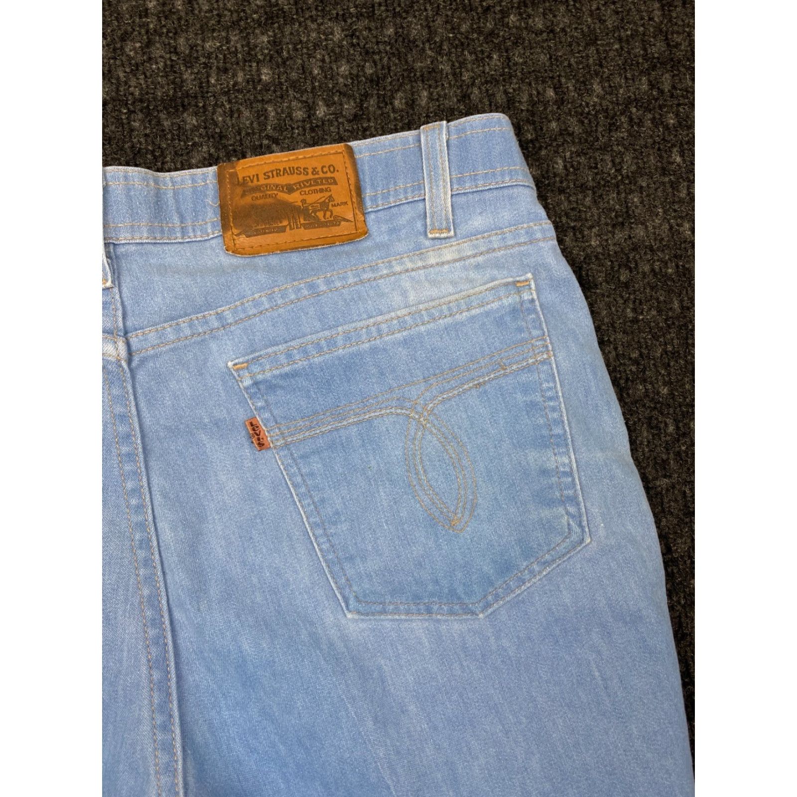 Levi's VINTAGE Levi’s Jeans Action Regular 38 x 29 Light Blue Cotton Blend USA Denim 5-Pocket Mens Jeans Size US 38 / EU 54 - 5 Thumbnail
