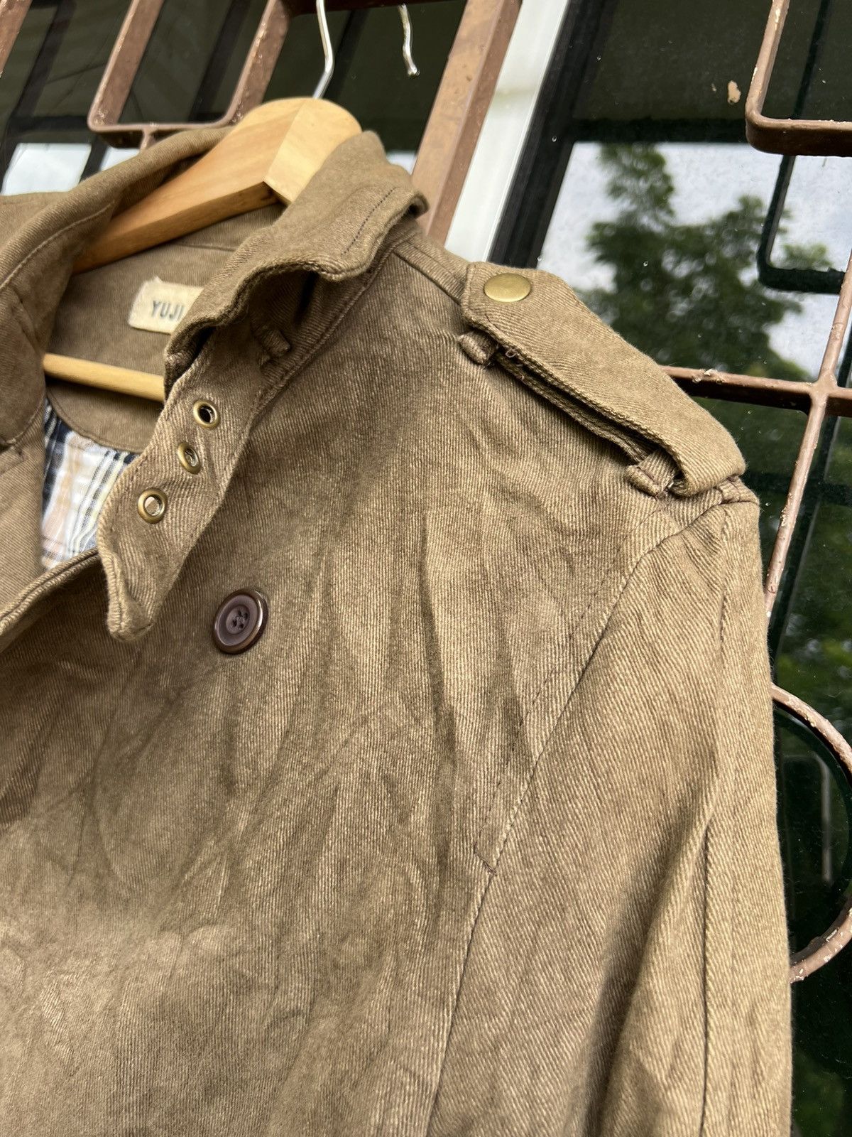 Yuji Yamada Yuji Yamada brown utility jacket button Size US L / EU 52-54 / 3 - 4 Thumbnail