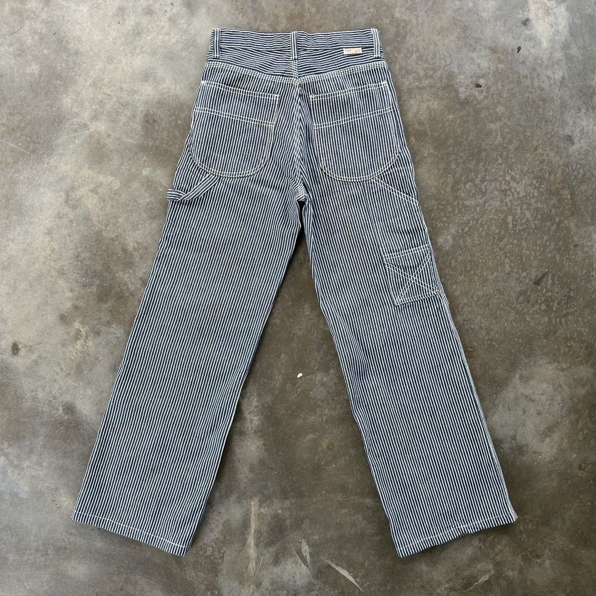 Japanese Brand Vintage Japanese Rusty Japan Stripe Trouser Flare Pant Size 25" / US 0 / IT 36 - 9 Thumbnail