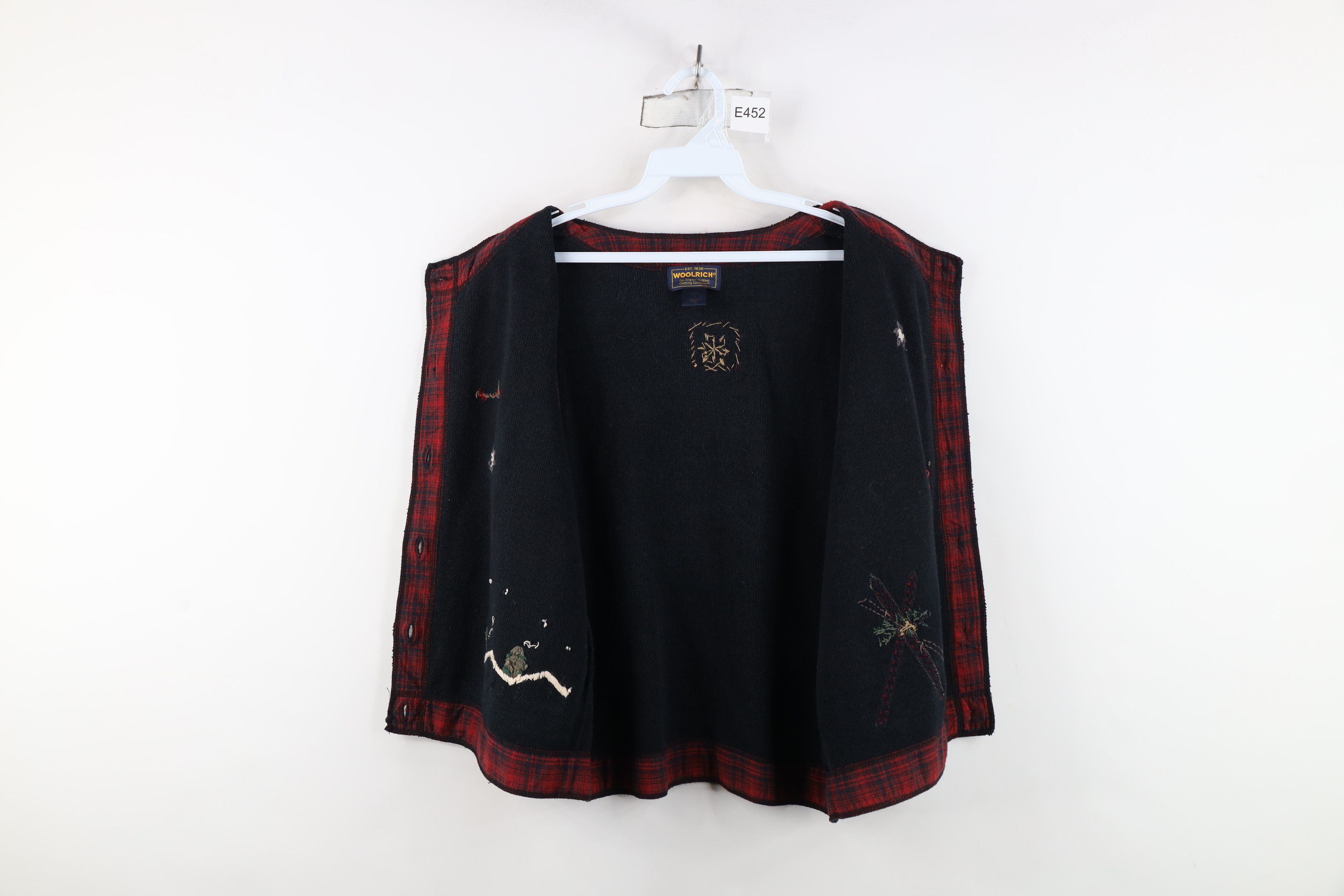 Woolrich Woolen Mills Vintage 90s Woolrich Snow Ski Knit Cardigan Sweater Vest Size L / US 10 / IT 46 - 11 Thumbnail
