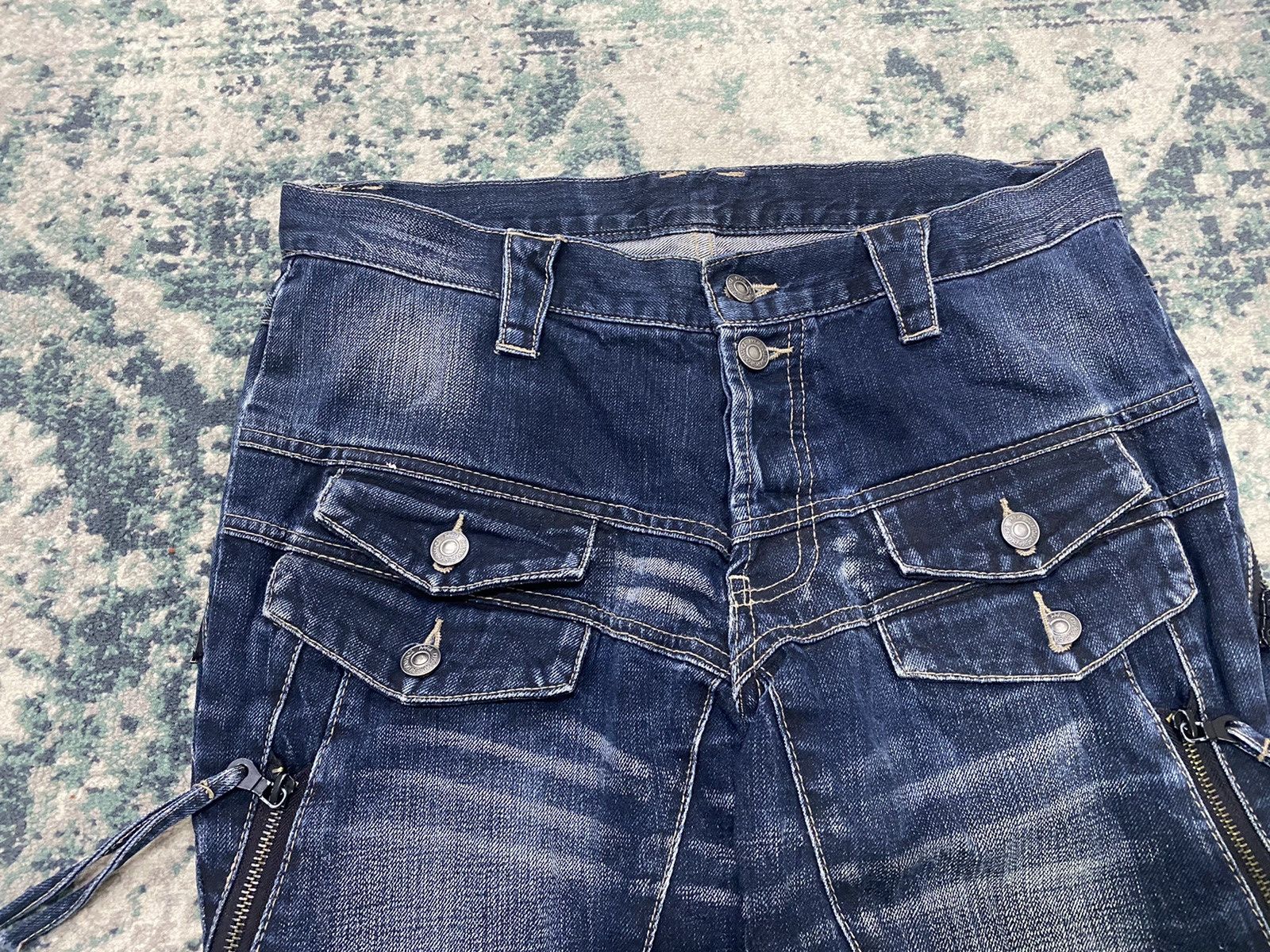 PPFM PPFM Multizipper Double Pocket Tactical Bondage Denim Pant Size US 32 / EU 48 - 6 Thumbnail
