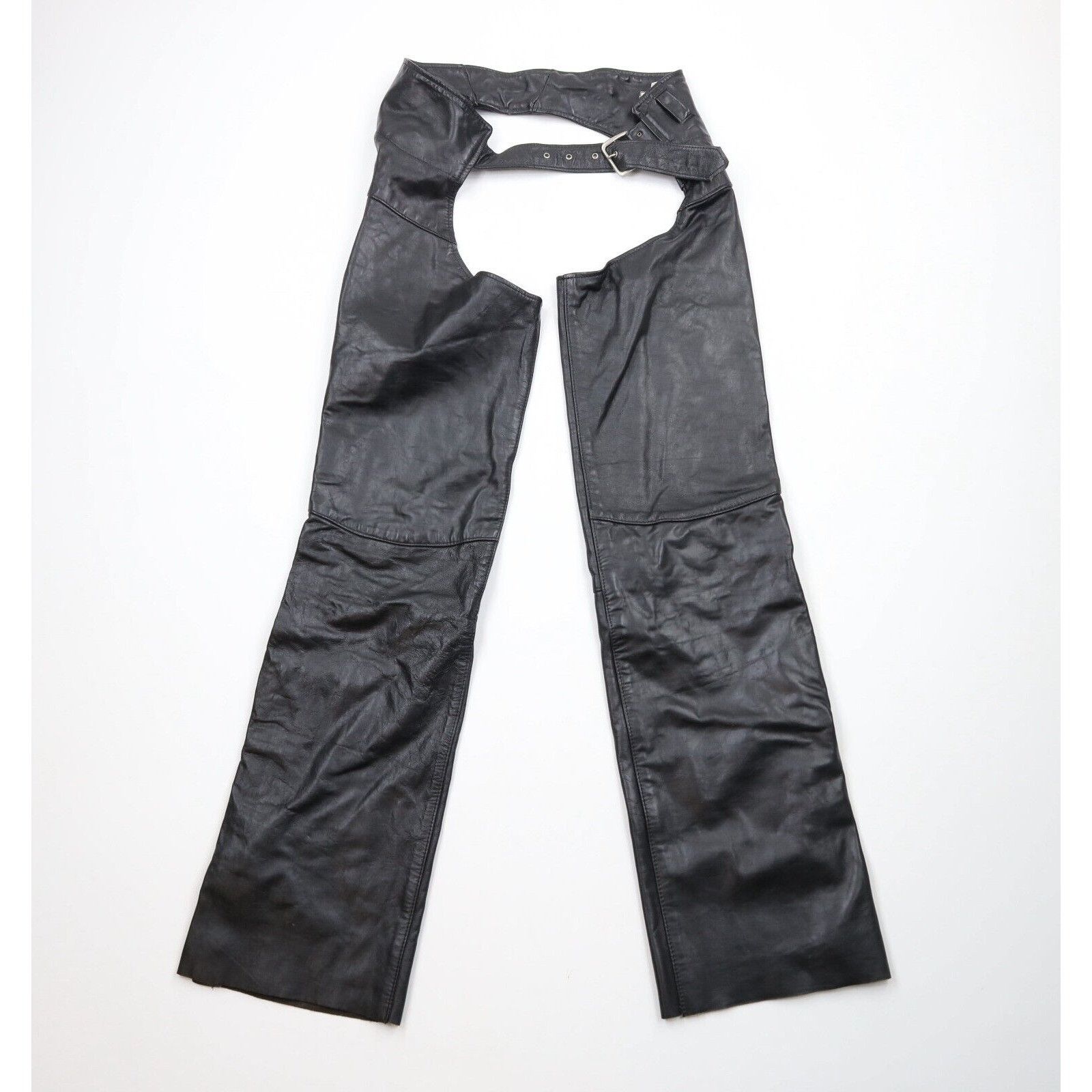 Vintage Vintage 70s Streetwear Distressed Leather Motorcycle Chaps Size US 30 / EU 46 - 1 Thumbnail