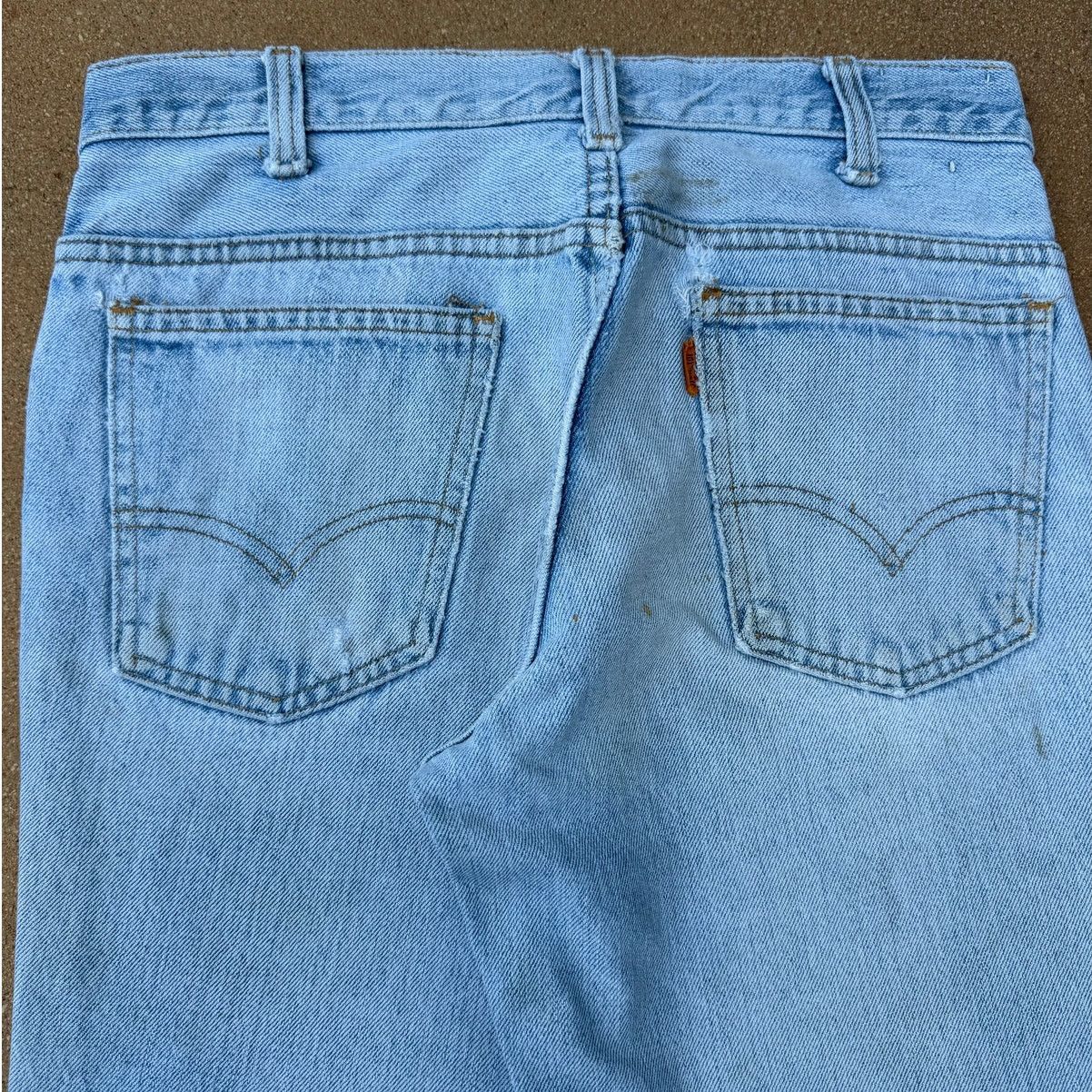 Levi's Vtg 70's Levi's 684 Orange Tab Bellbottom Flare Jeans 30x34 Size US 30 / EU 46 - 7 Thumbnail