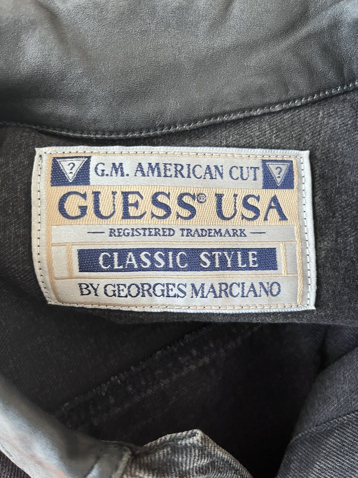Guess × Vintage Vintage Guess Denim Trucker Jacket Size US L / EU 52-54 / 3 - 6 Thumbnail