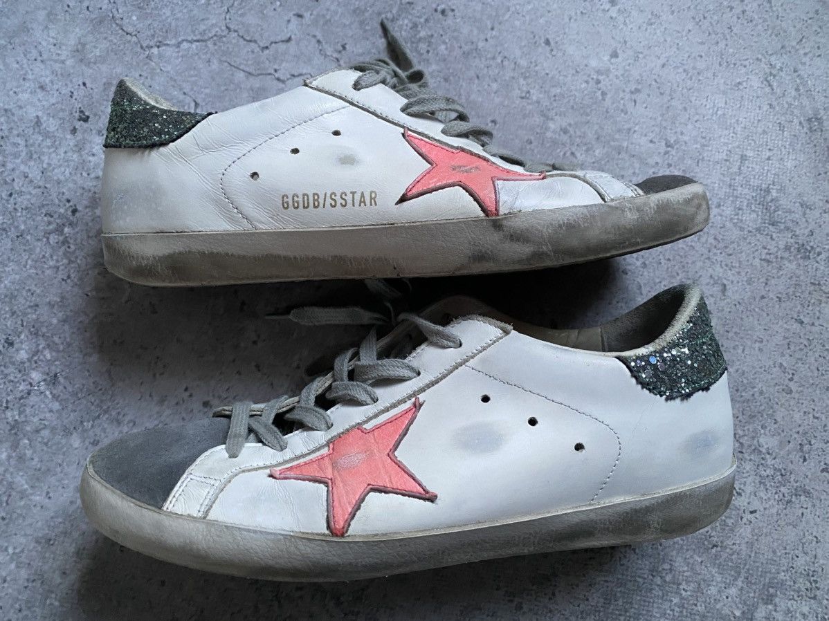 Golden Goose Golden Goose Superstar GGDB Leather Sneakers Red Star Sz 38 Size US 8 / IT 38 - 3 Thumbnail