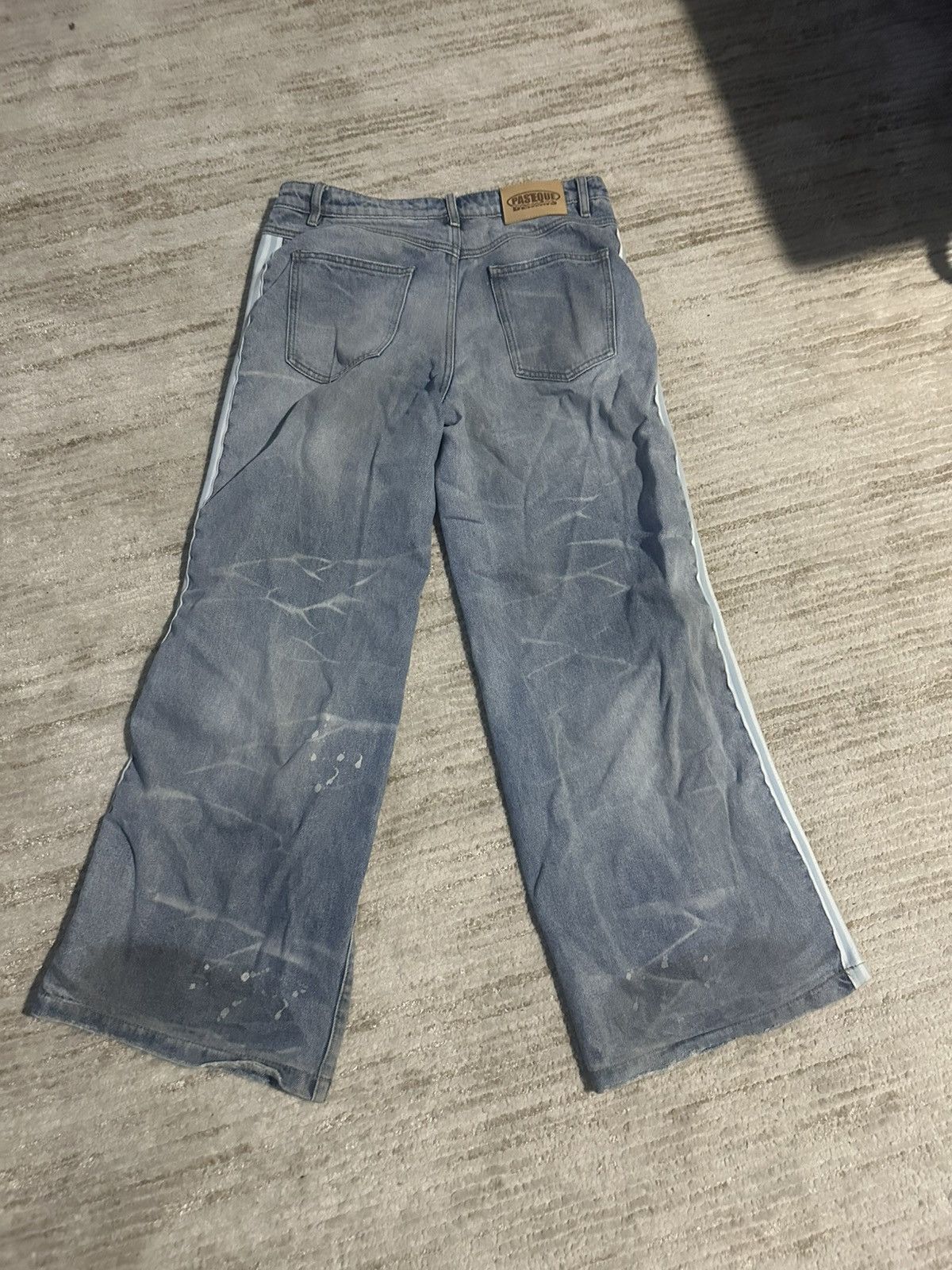 Other Pasteque Vetement Blue Stripped Denim Size US 30 / EU 46 - 2 Thumbnail