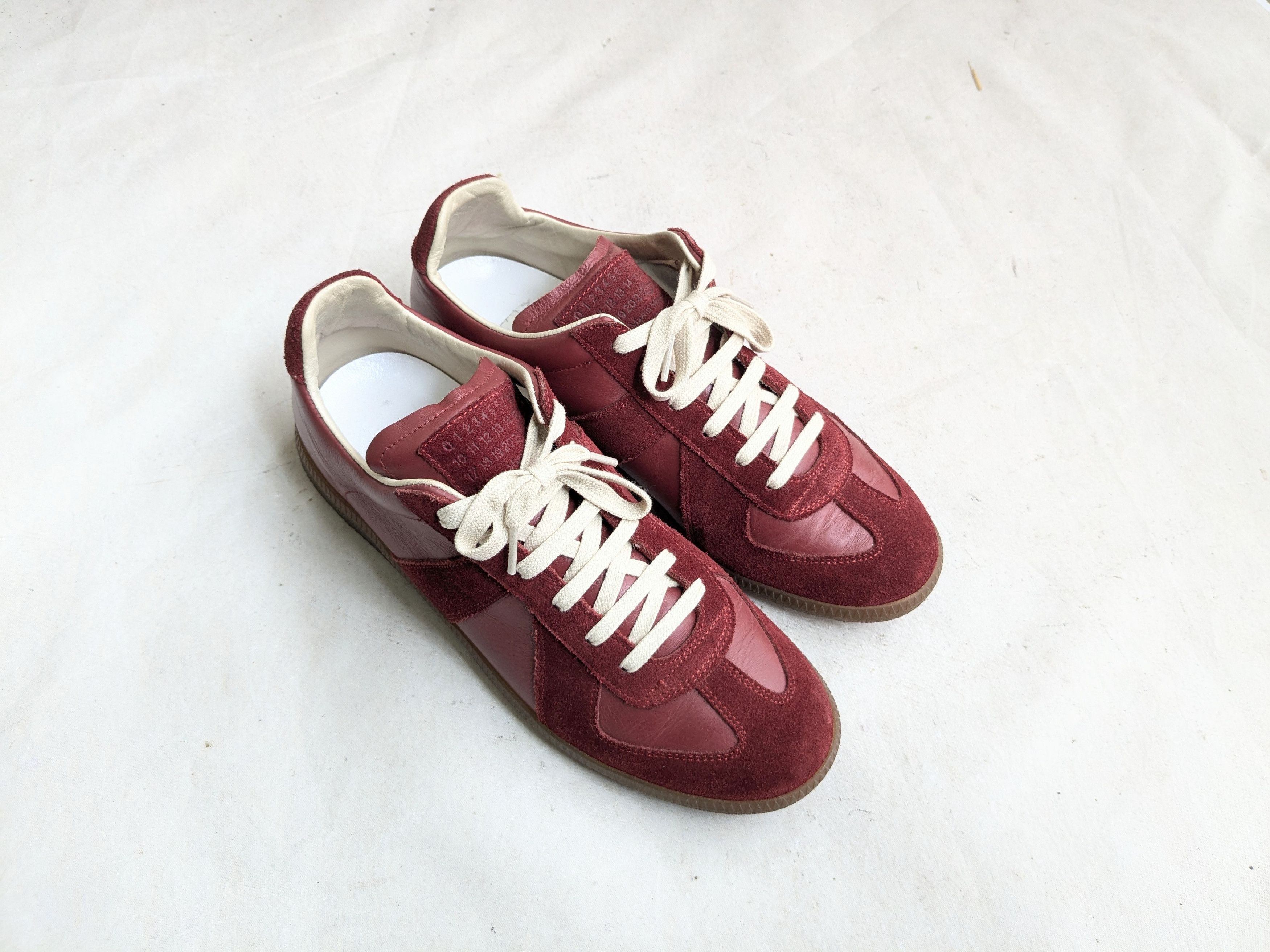 Maison Margiela GAT Replica Burgundy Red 9 42 Suede Leather