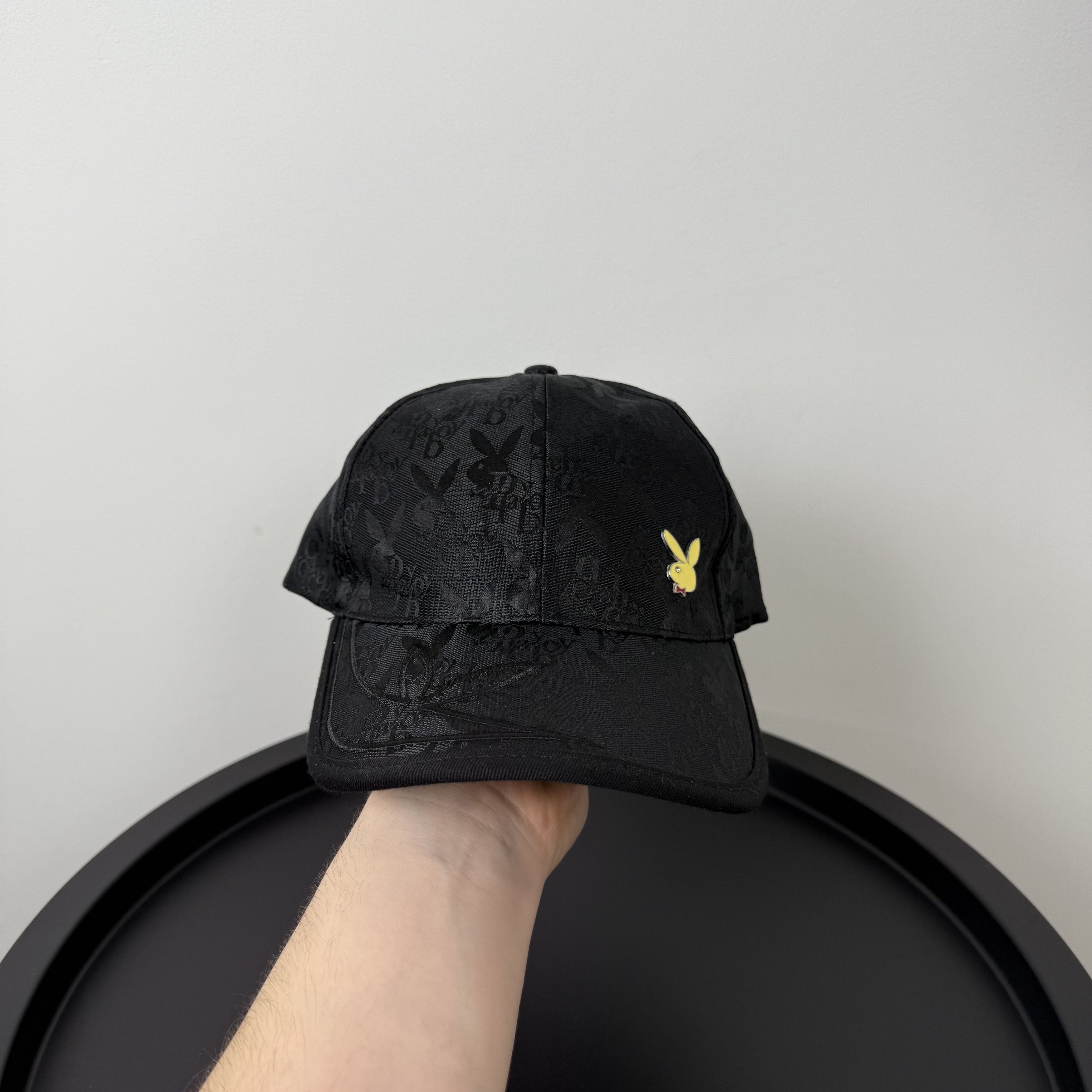 Playboy Vintage PLAYBOY Y2K Black Canvas Baseball Cap Hat Size ONE SIZE - 5 Thumbnail