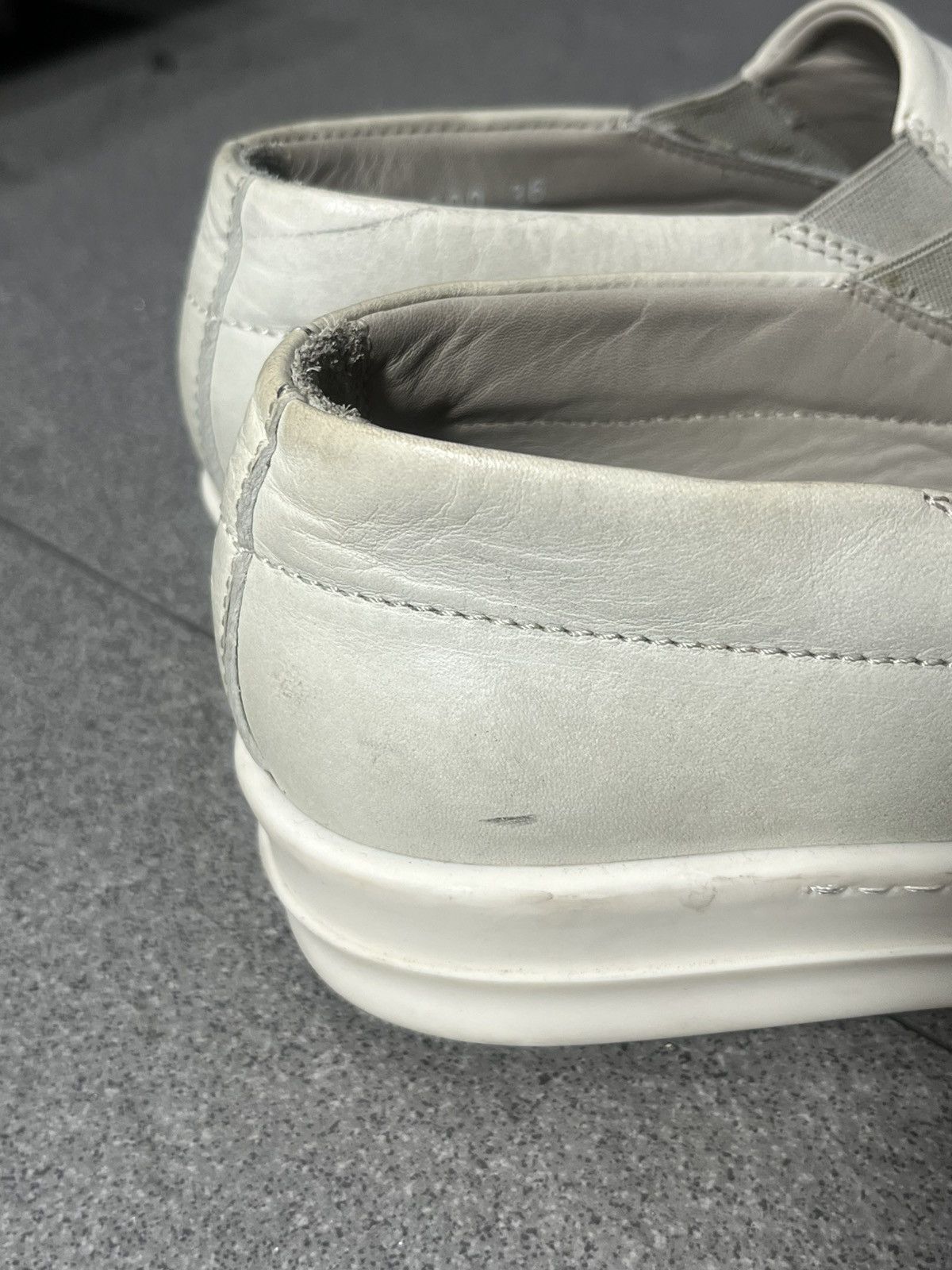 Rick Owens Rick Owens Cap Toe Slip On Sneakers Gradients Milk EU36 Size US 6 / IT 36 - 13 Thumbnail