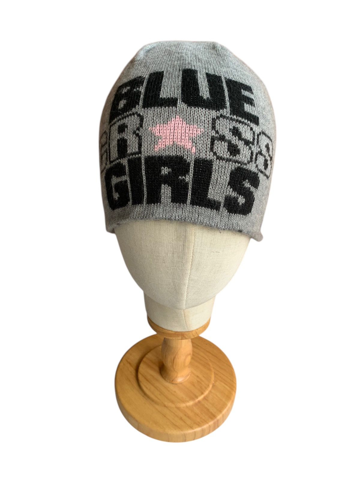 Japanese Brand × Vintage Blue Cross Girl Reversible Streetwear Beanie Hats Size ONE SIZE - 4 Thumbnail