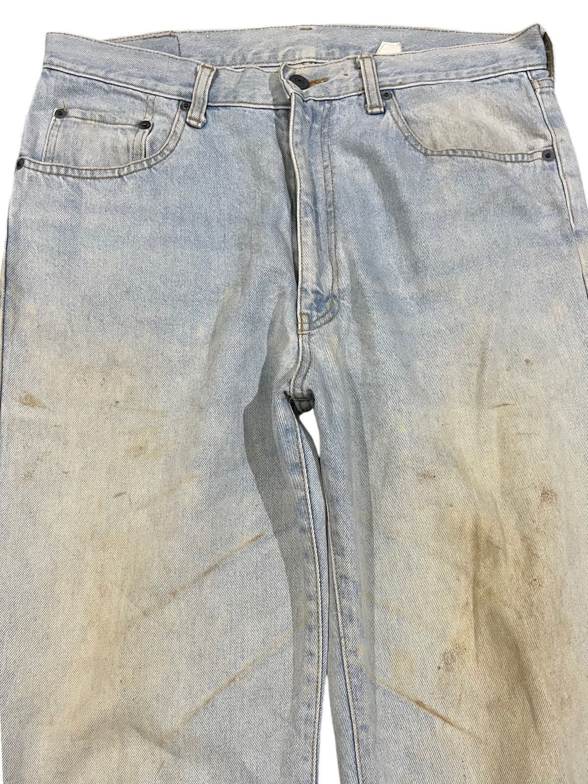 Pure Blue Japan × Uniqlo Vintage Uniqlo Mudwash Scovill Rivet Denim Size US 33 - 2 Thumbnail