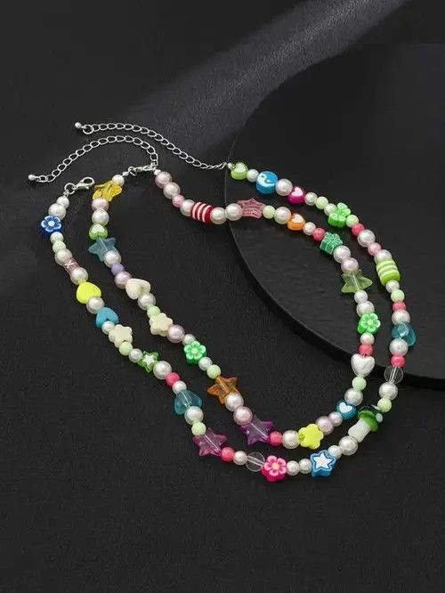 Japanese Brand × Jewelry Double Colorful Star Necklaces Size ONE SIZE - 4 Thumbnail