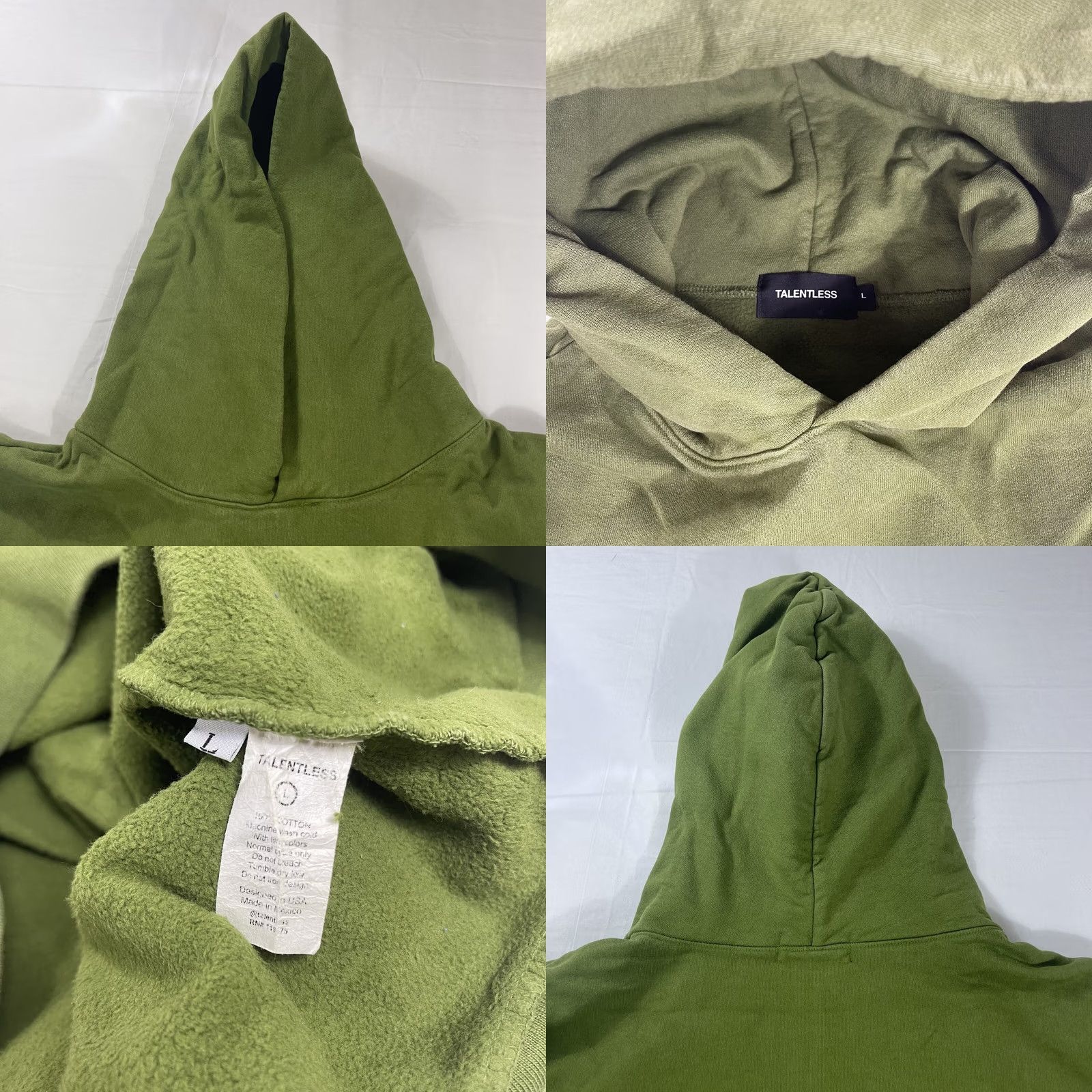Talentless Talentless Hoodie Men L Heavyweight Green Pocket Pullover Sweatshirt Hoodie Mens Size L Green Heavyweight Pocket Size US L / EU 52-54 / 3 - 9 Thumbnail