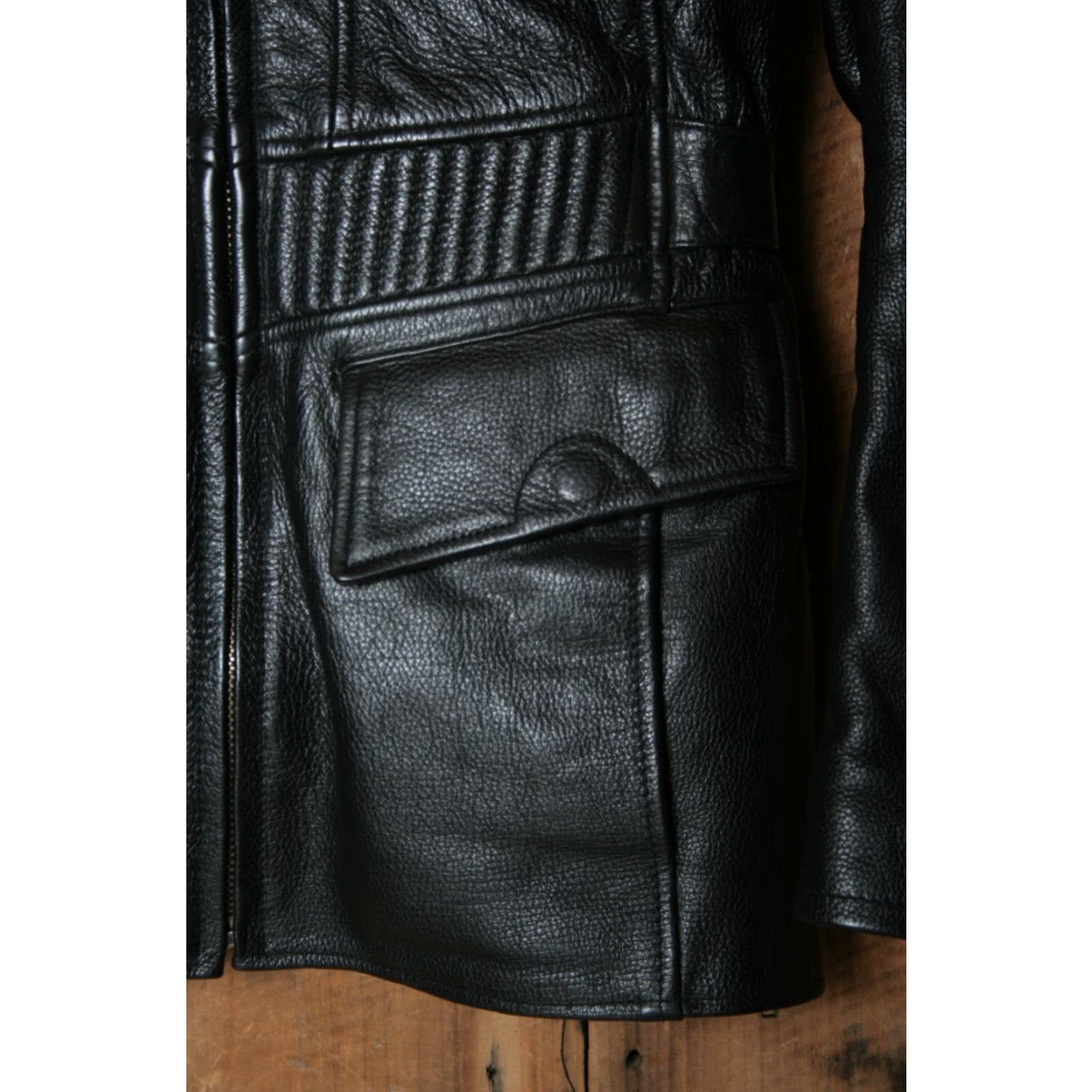 Vintage VINTAGE Open Road Wilsons Leather Motorcycle Jacket Women Sz S Black Zip-Out Thinsulate Liner (Motorcycle Jacket) Womens Size S / US 4 / IT 40 - 3 Thumbnail