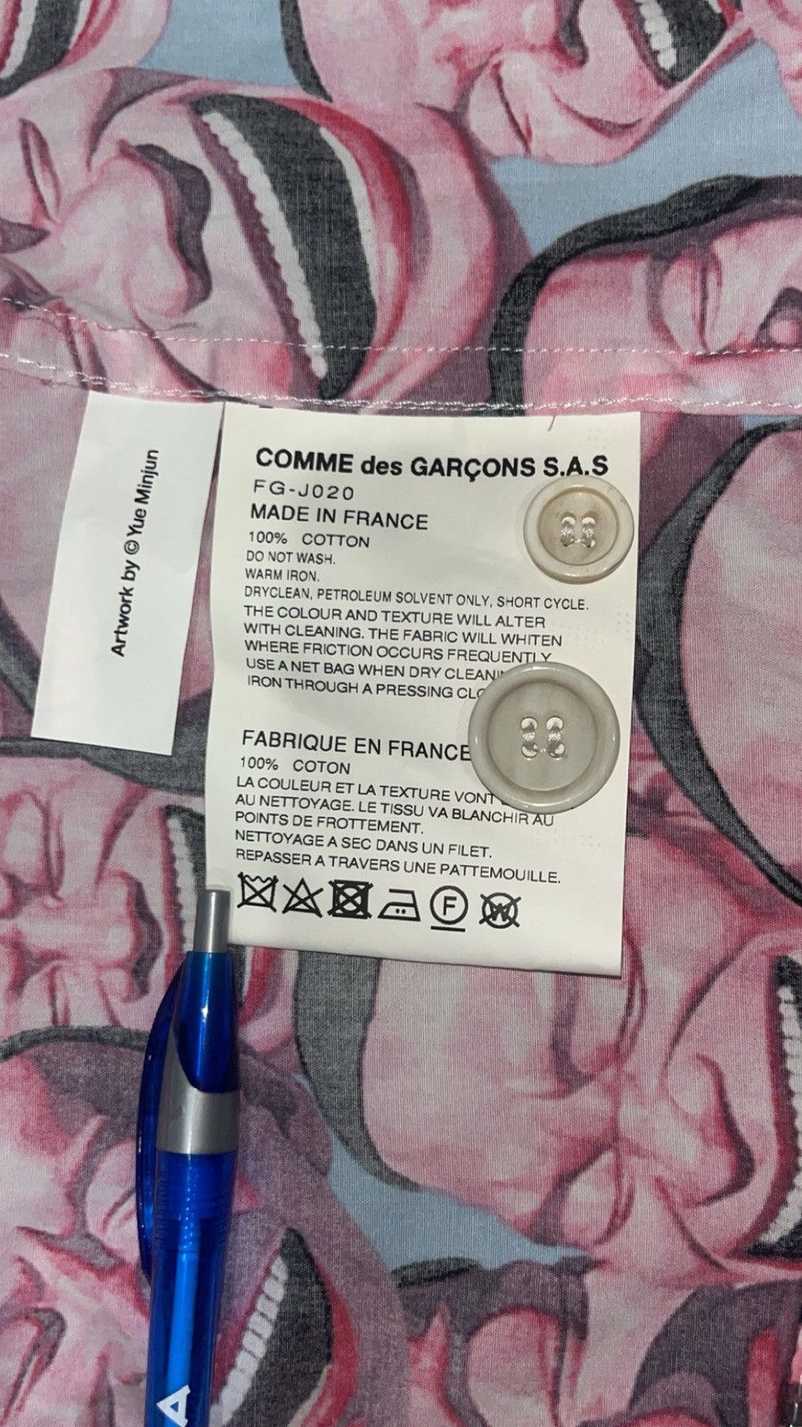 Comme des Garcons SHIRT Comme Des Garcons X Yue Minjun Blazer Size US M / EU 48-50 / 2 - 8 Thumbnail