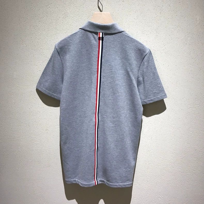 Thom Browne Thom Browne Turned-up polo shirt Size US M / EU 48-50 / 2 - 1 Thumbnail