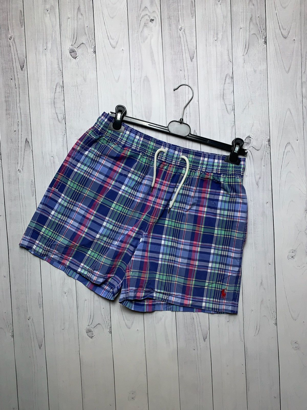 Polo Ralph Lauren × Vintage Vintage polo Ralph Lauren plaid shorts size M logo Size US 32 / EU 48 - 1 Thumbnail