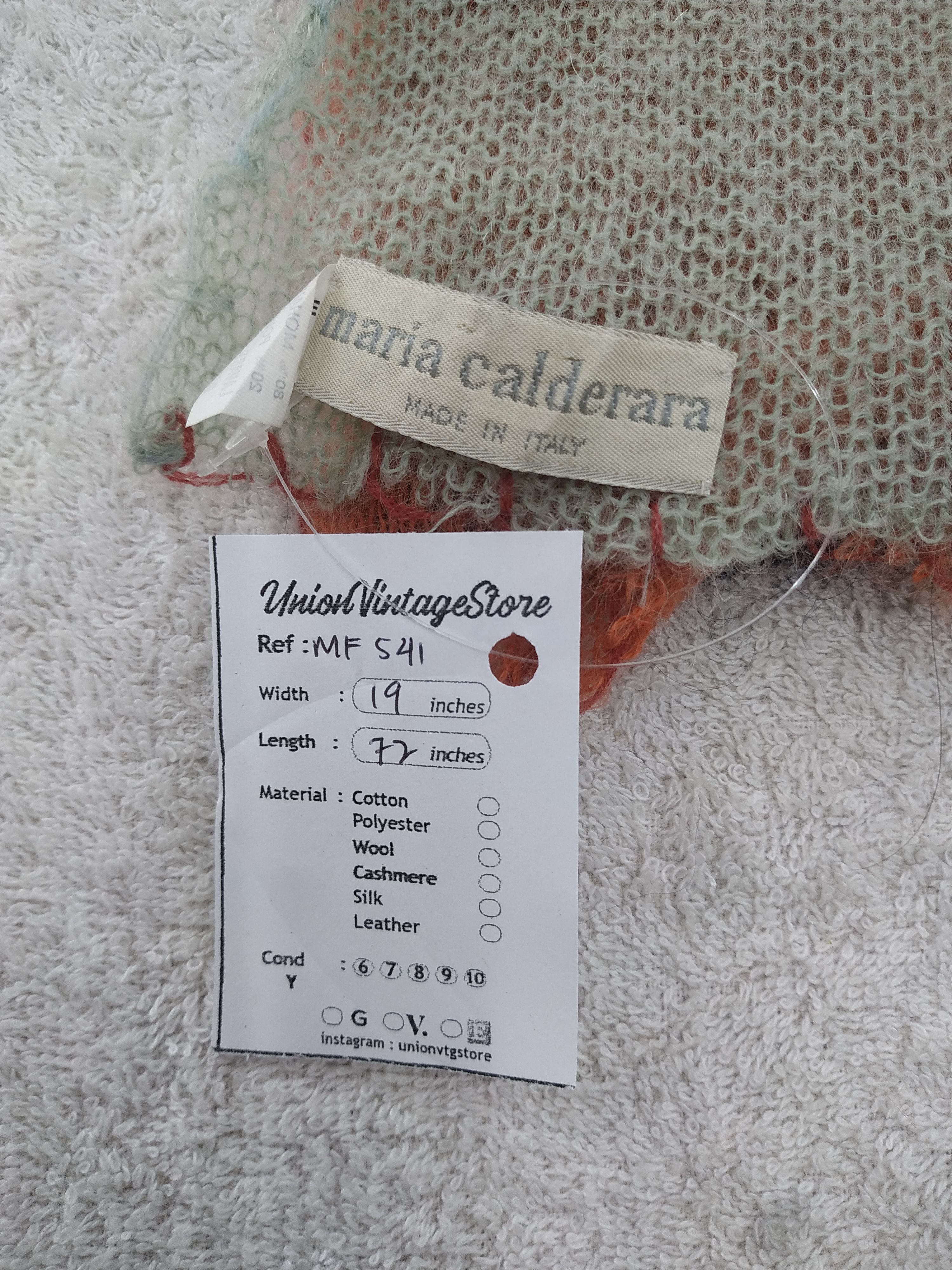 Vintage Vintage Maria Calderara Scarf/Muffler/Neckwear MF541 Size ONE SIZE - 4 Thumbnail