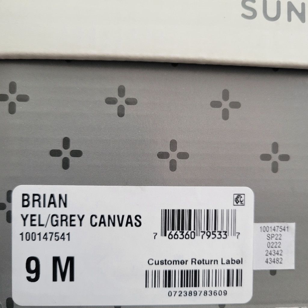 Other Sun Stone Brian Yellow/Grey Canvas. Size 9M Men's.New In Box Size US 9 / EU 42 - 8 Thumbnail
