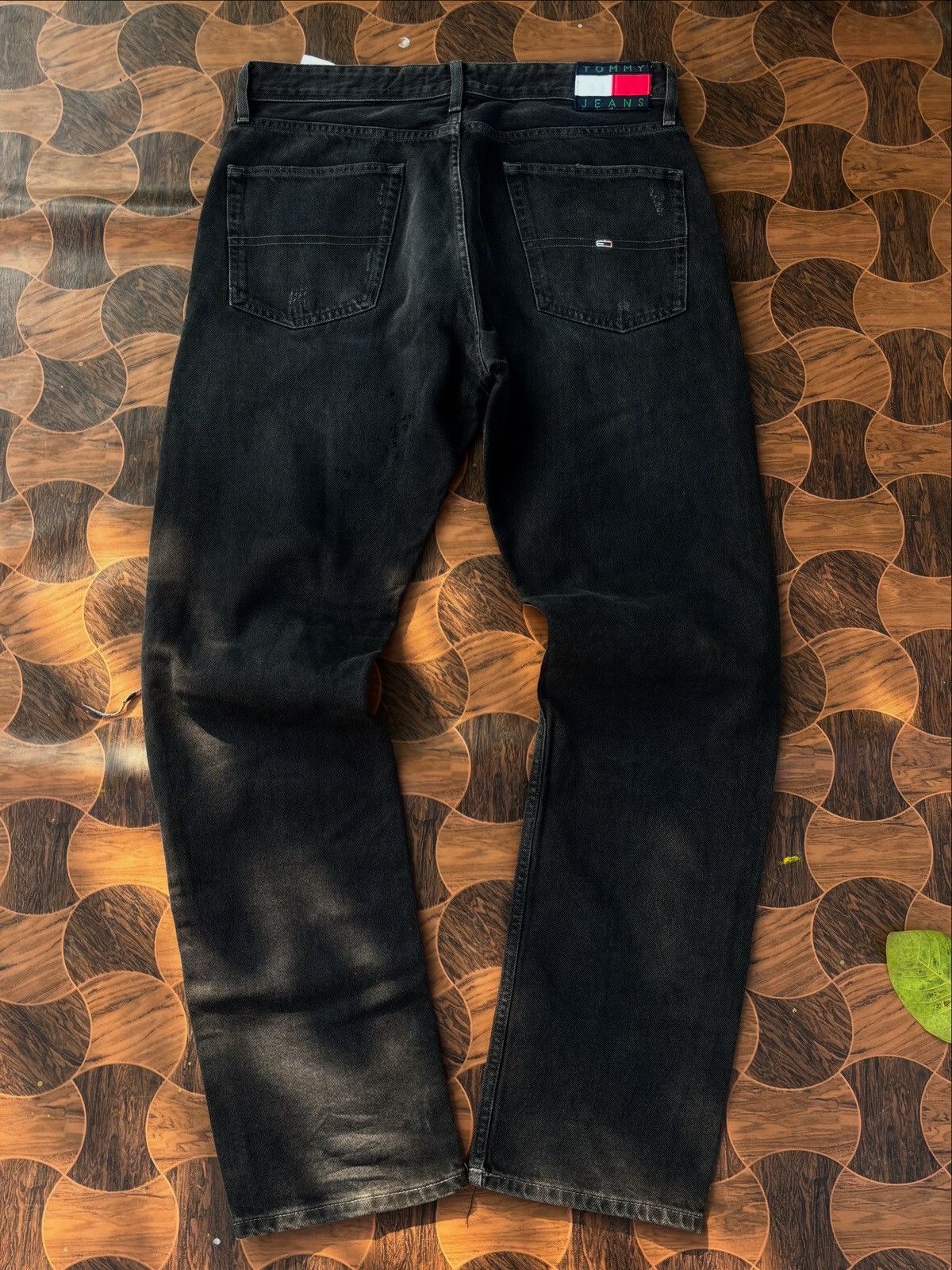 Tommy Jeans Tommy Jeans Ethan Straight SENSEI / Repaired Black Denim Size US 34 / EU 50 - 6 Thumbnail