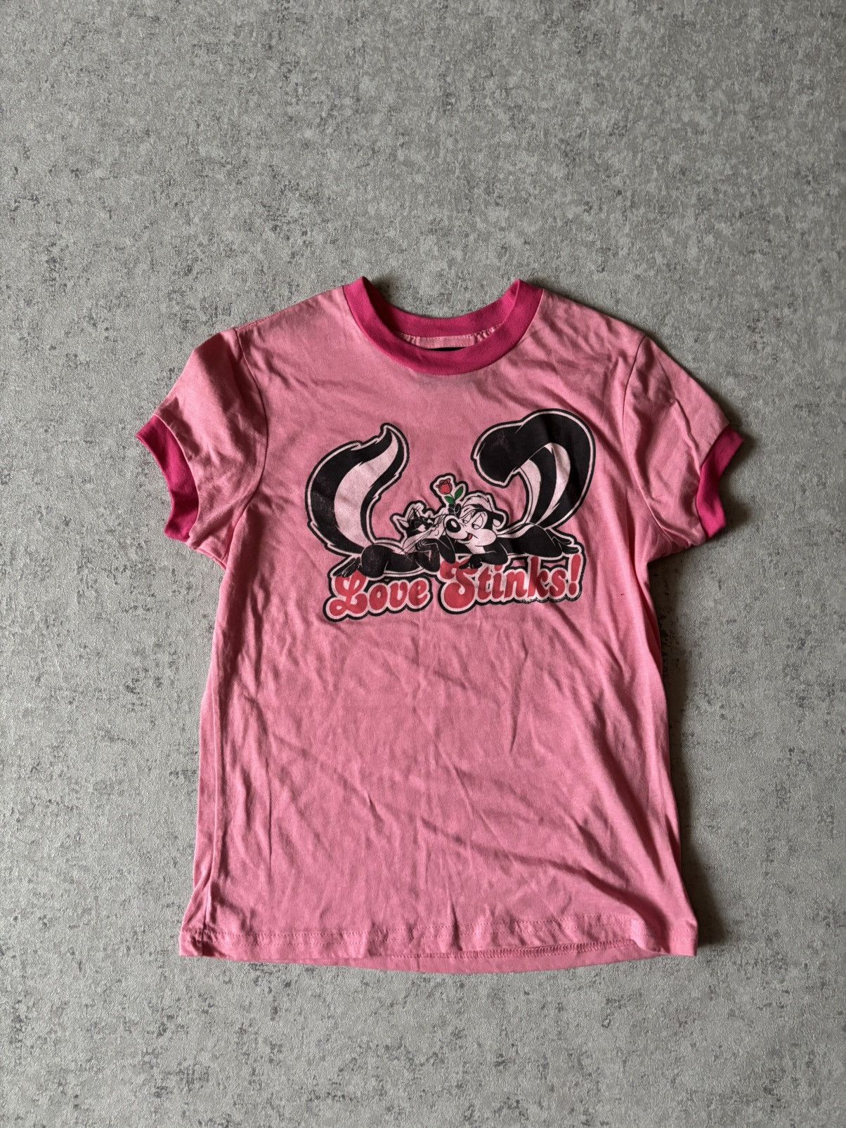 Vintage × Warner Bros CRAZY Y2K WARNER BROS “LOVE STINKS” TEE MADE IN USA Size M / US 6-8 / IT 42-44 - 1 Thumbnail