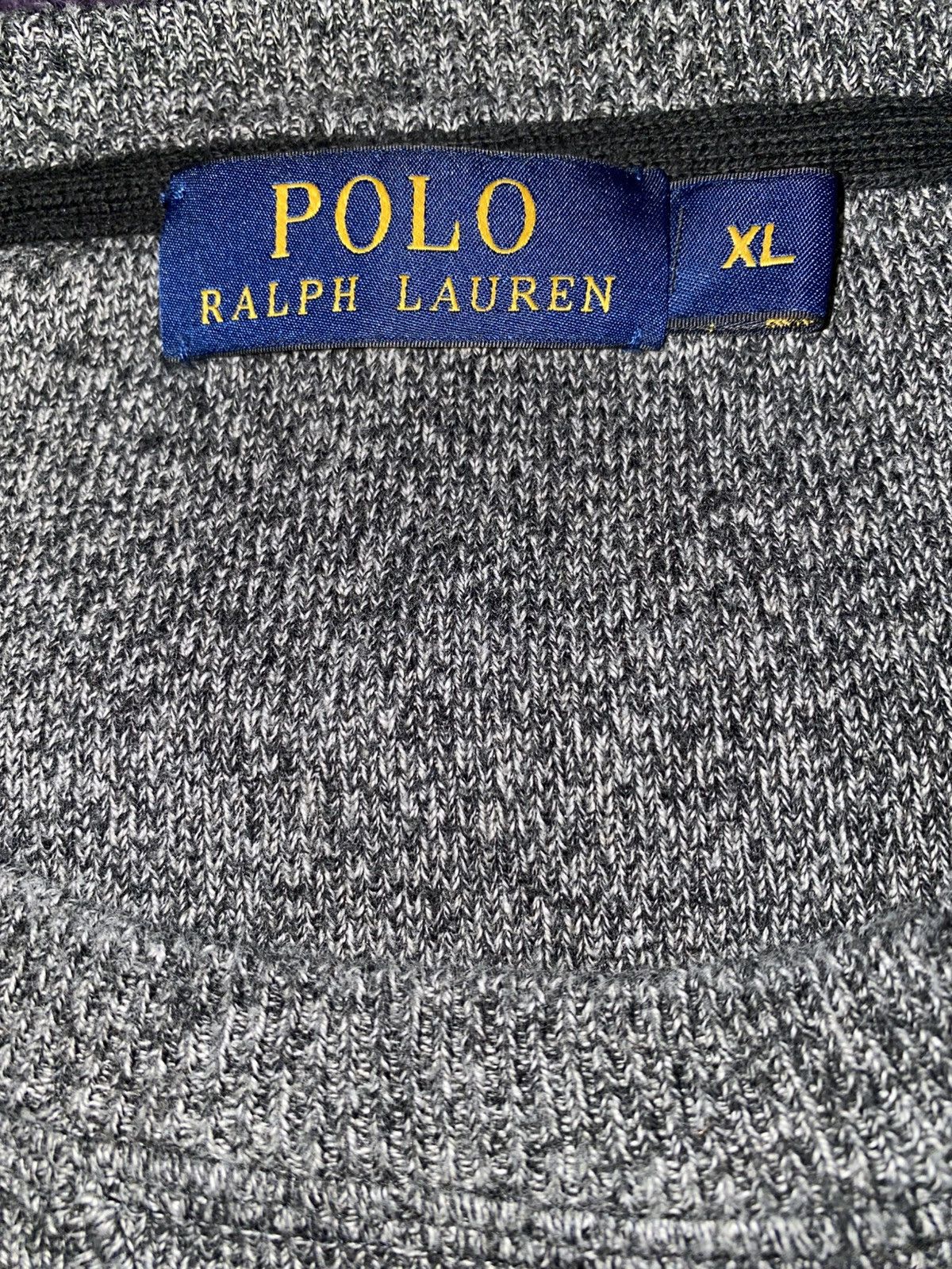 Polo Ralph Lauren Polo Ralph Lauren - Grey Knit Jumper Size US XL / EU 56 / 4 - 2 Thumbnail