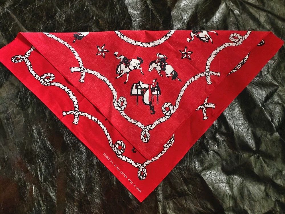 RRL Ralph Lauren RRL Bandana COTTON Scarf handkerchief Size ONE SIZE - 4 Thumbnail
