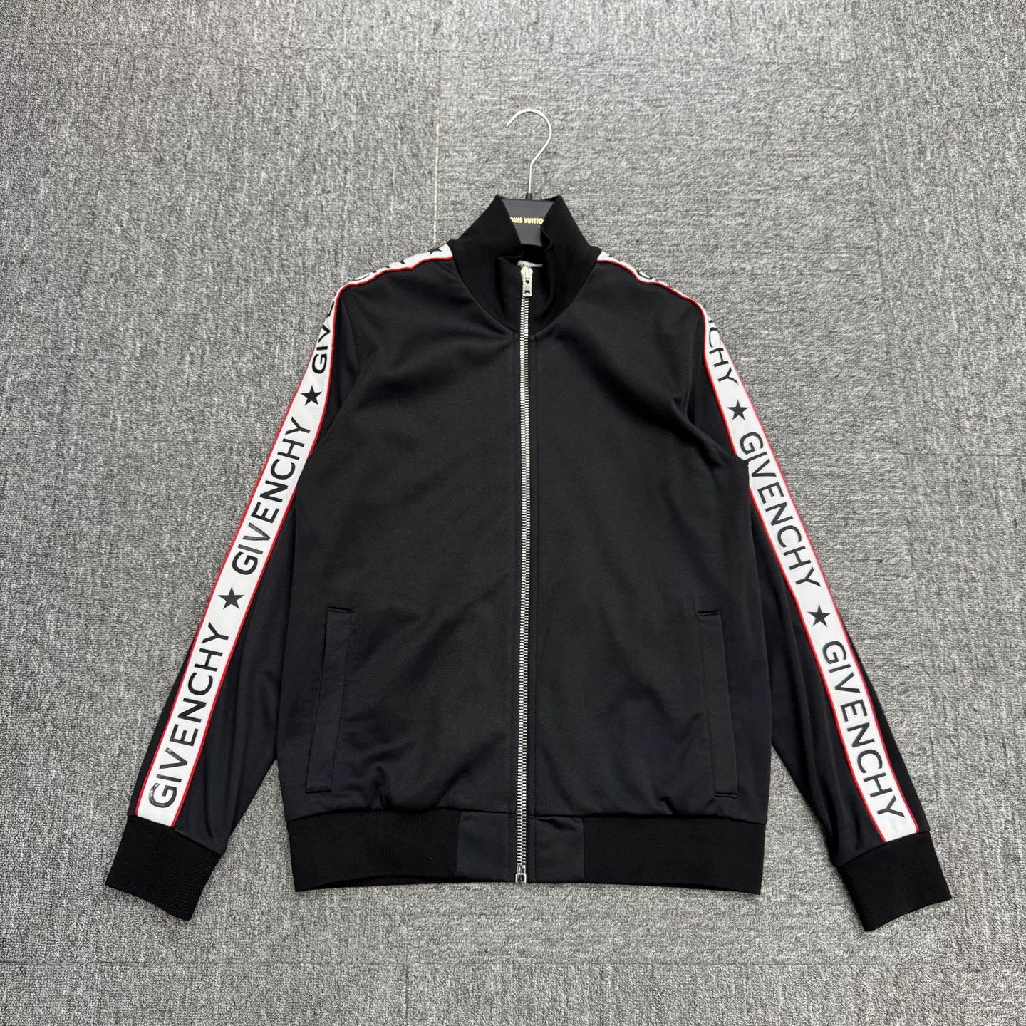 Givenchy Givenchy Black Logo Stripe Zip Jacket Size US S / EU 44-46 / 1 - 1 Thumbnail