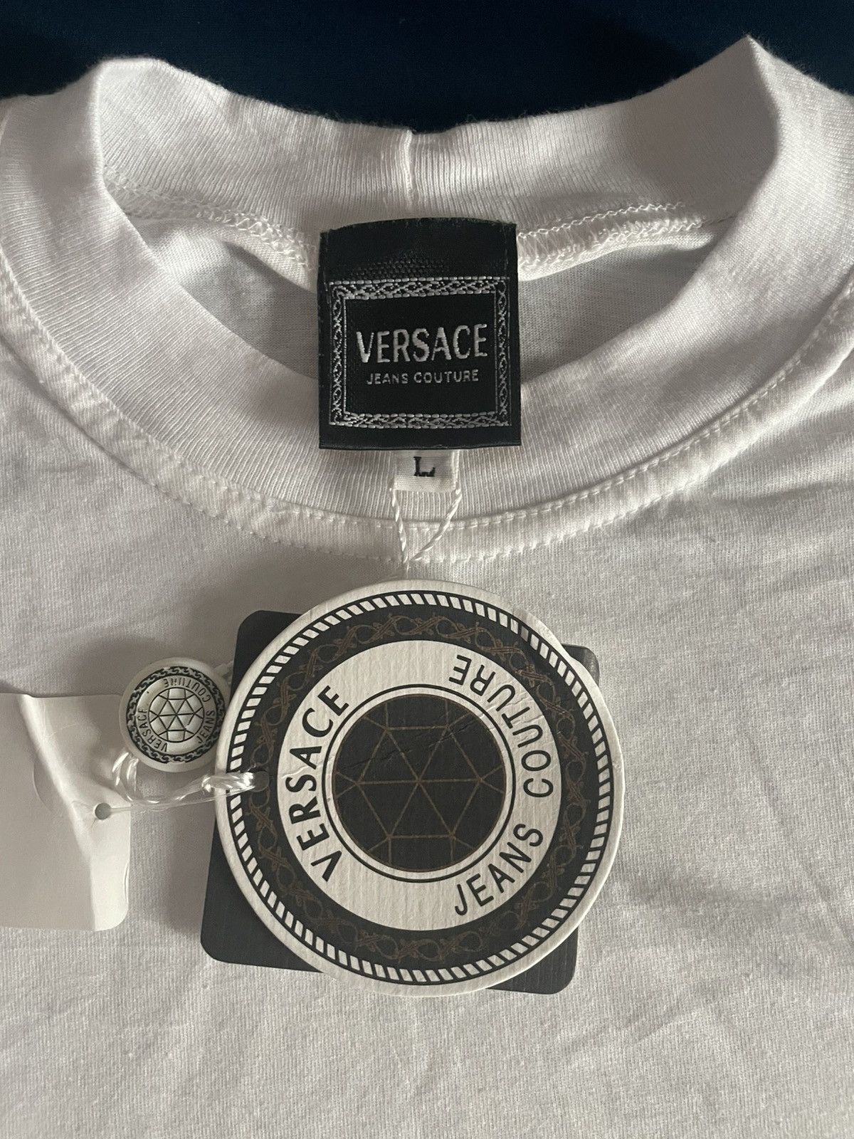 Versace 🔥Rare Vintage Versace Jeans Couture Harlequin Napoli Size US L / EU 52-54 / 3 - 2 Thumbnail