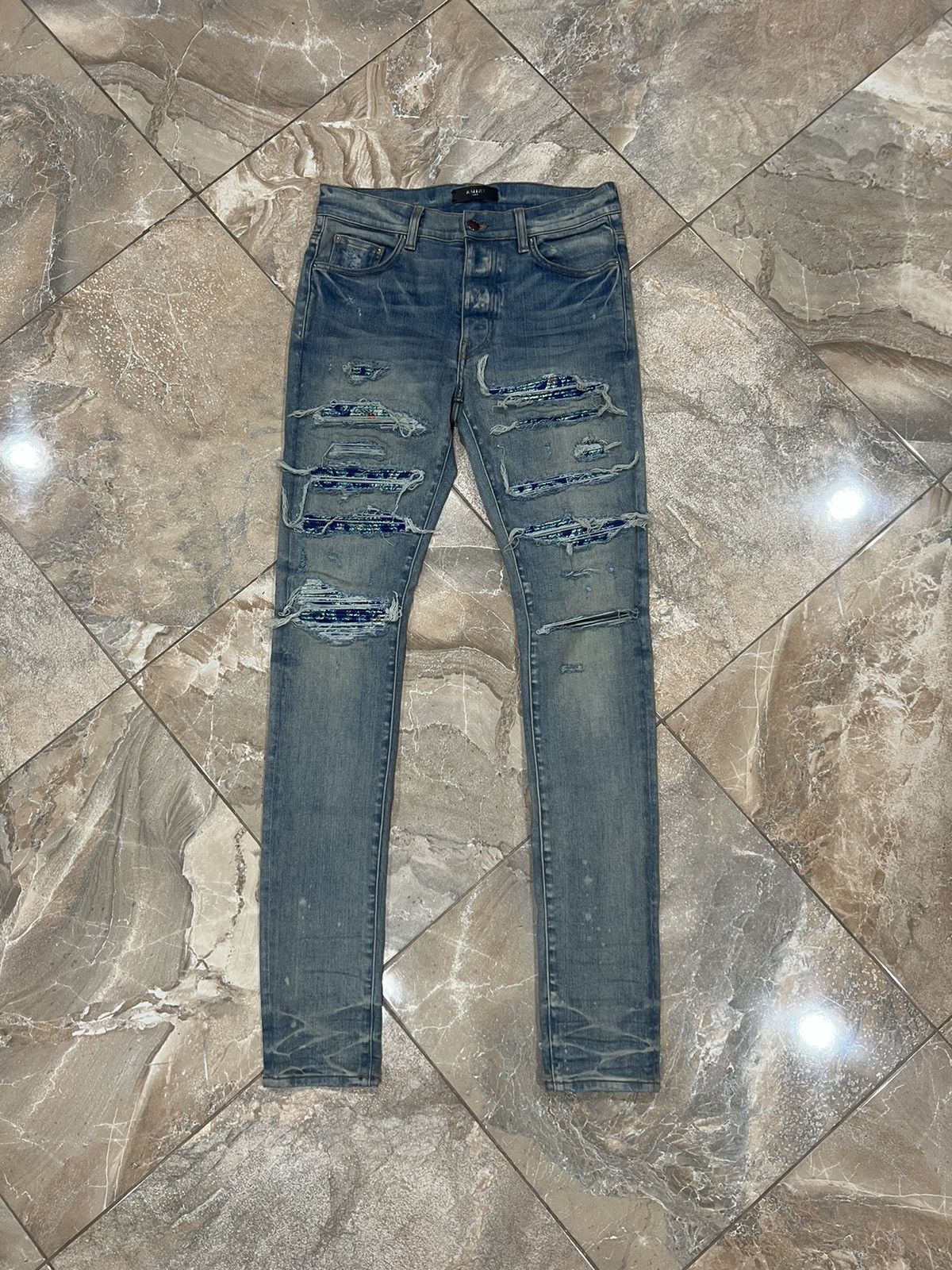 image of Amiri Mx1 Denim in Blue, Men's (Size 31)