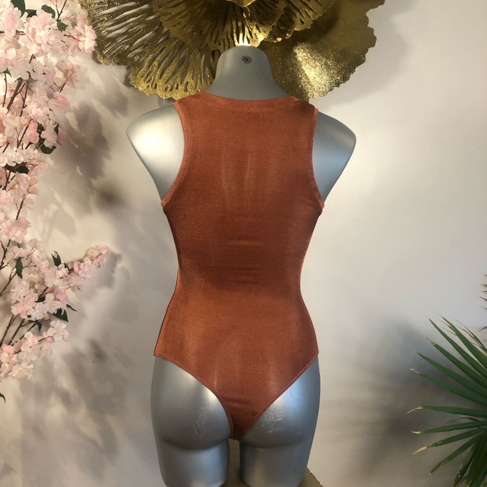 ALIX NYC Bodysuit top shirt brown Alix NY Size XS / US 0-2 / IT 36-38 - 5 Thumbnail