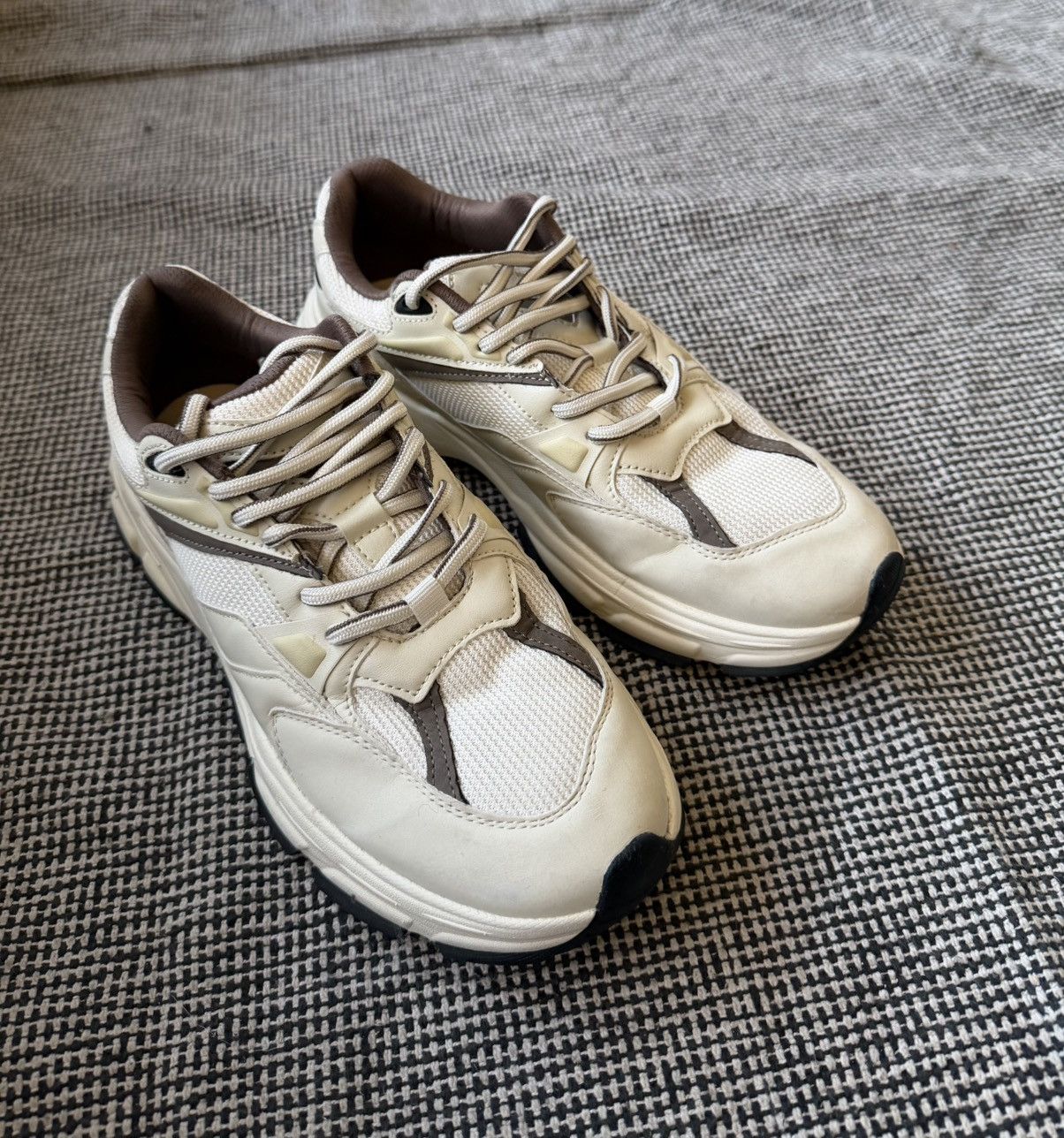 Zara 👟 Zara Athletic Running Shoe • 2 Tone (White, Brown/Tan) Size US 8.5 / EU 41-42 - 3 Thumbnail