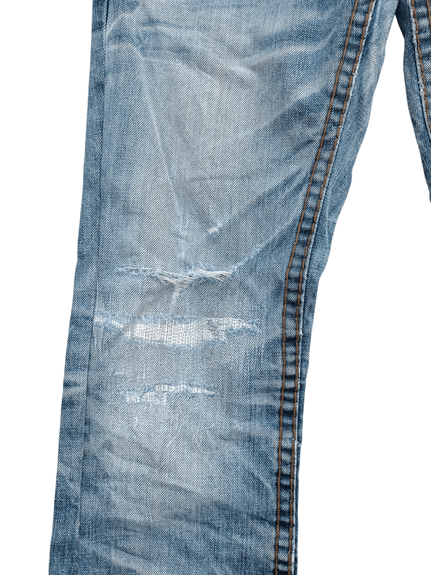 If Six Was Nine × Japanese Brand × Le Grande Bleu (L.G.B.) FLARED🔥Japanese Brand Kesson Distressed Whiskers Denim E192 Size US 31 - 7 Thumbnail