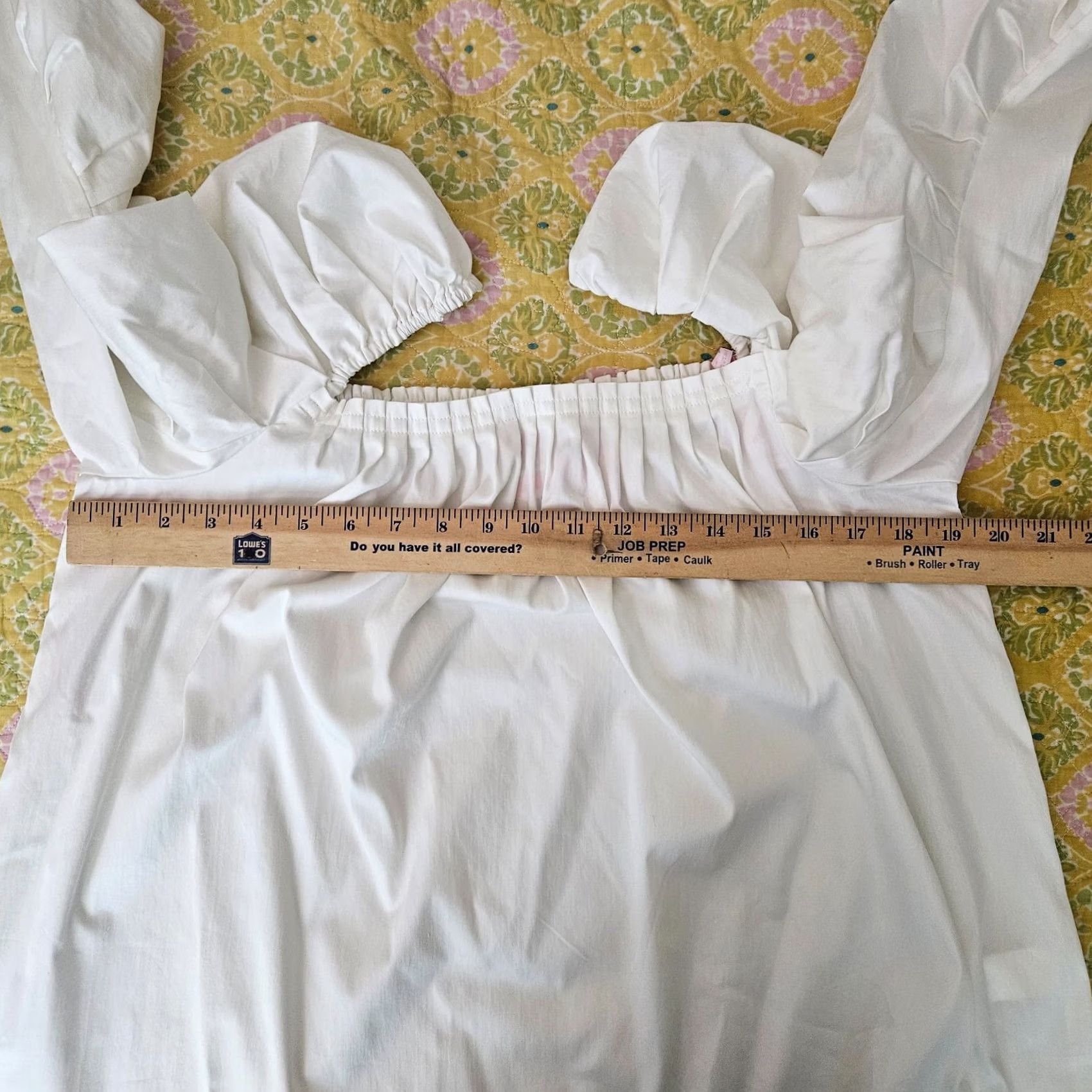 Vintage kate spade new york Women's Freshwhite Poplin Square Neck Blouse Size 8 NWT Size M / US 6-8 / IT 42-44 - 7 Thumbnail