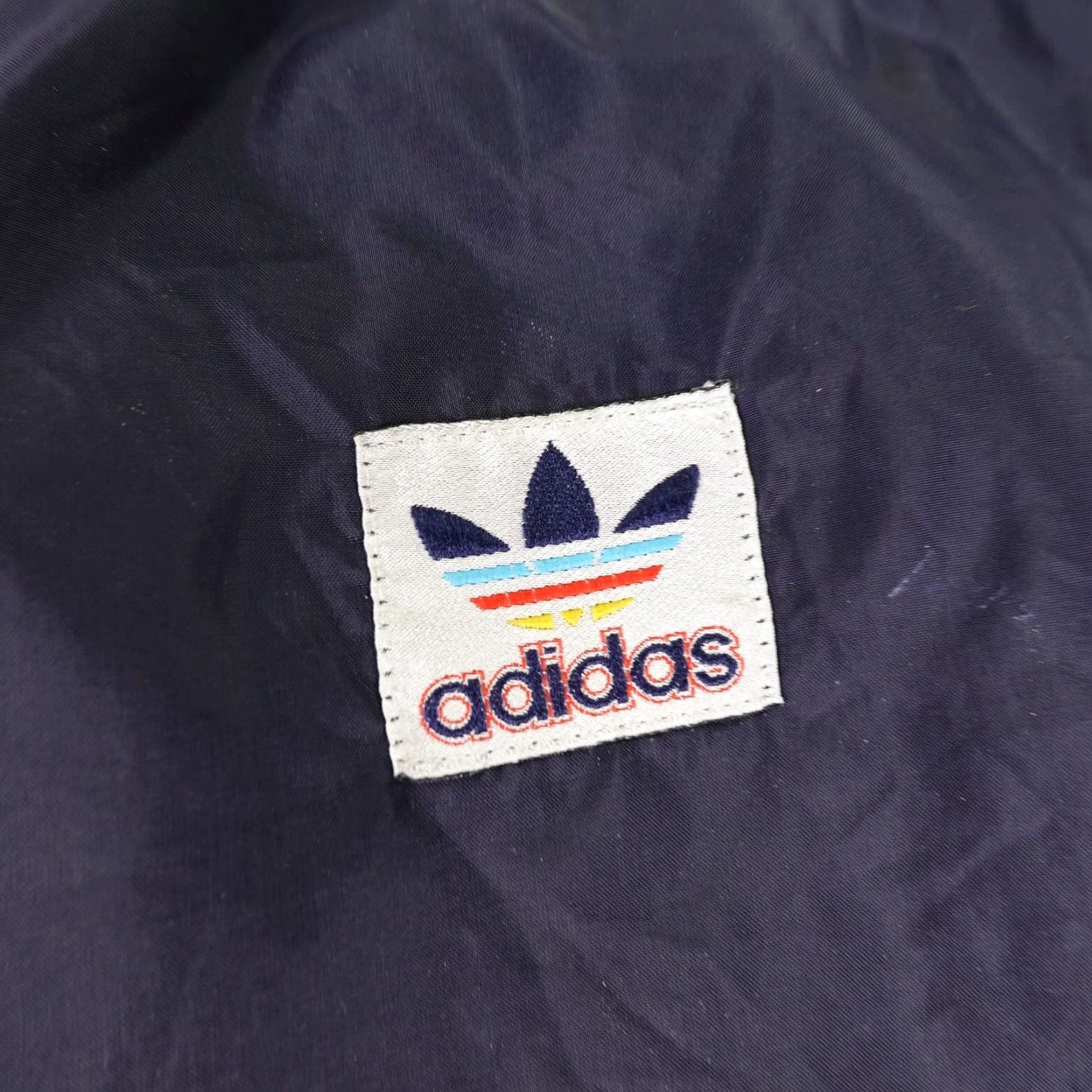 Adidas VINTAGE Adidas Track Pants Mens Medium Blue Nylon 80s Athletic Windbreaker Outdoors Sports Size US 35 - 6 Thumbnail