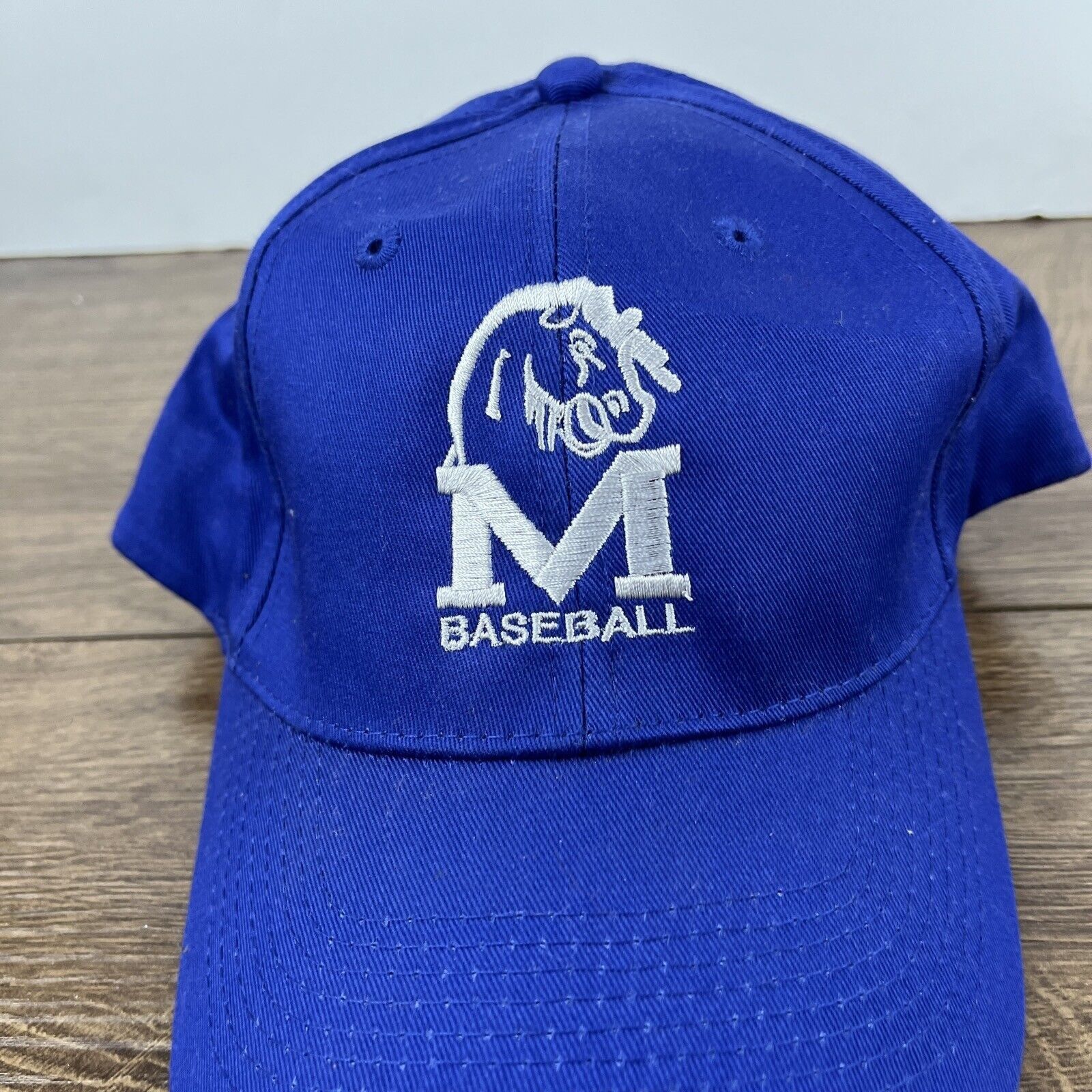 Other Mustangs Baseball Hat Blue Mustangs Hat Adjustable Blue Adul Size ONE SIZE - 7 Thumbnail