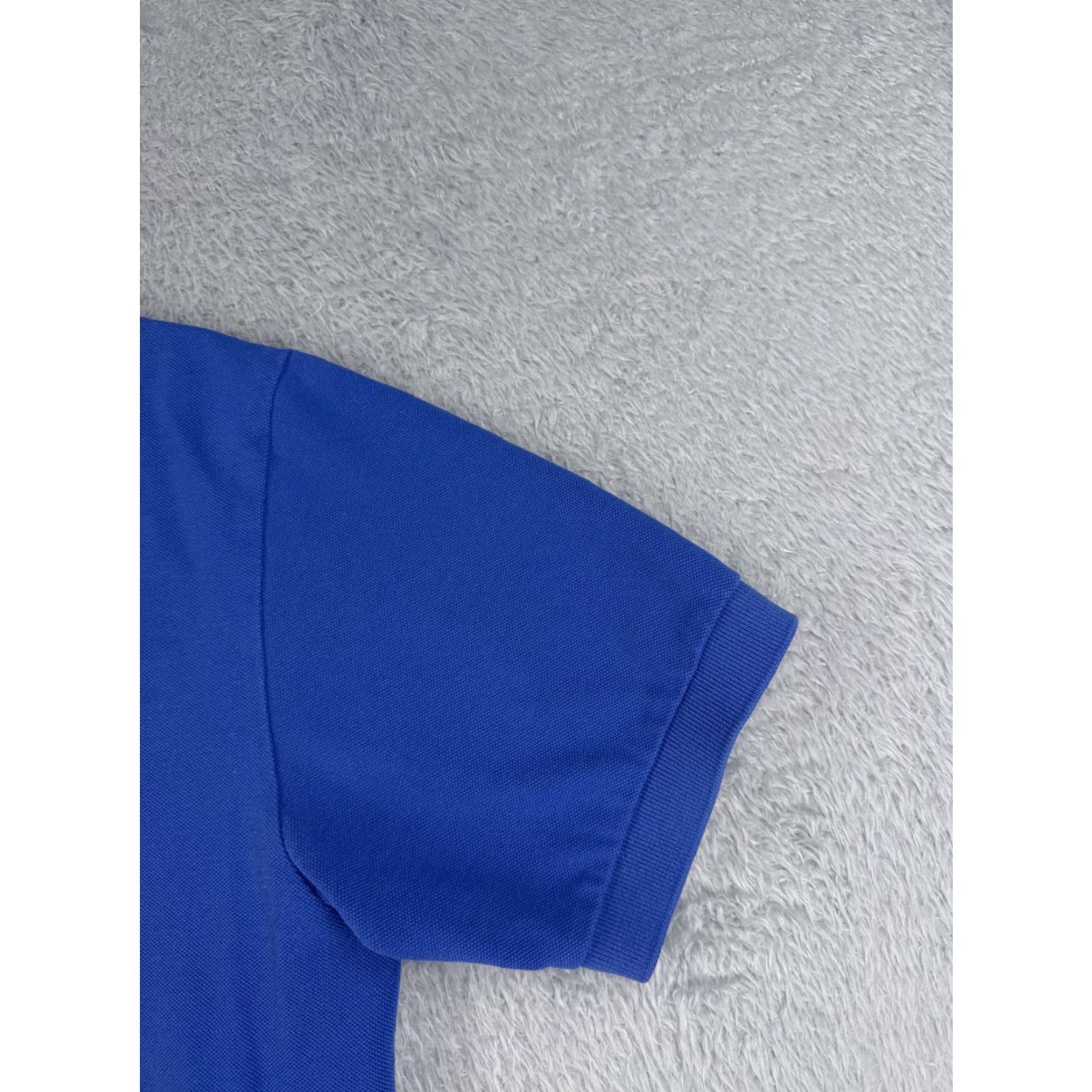 Ralph Lauren VINTAGE Ralph Lauren Polo Shirt Men Large Blue 100% Cotton Knit Short Sleeve Slim PONY Golf Mens Size US L / EU 52-54 / 3 - 2 Thumbnail