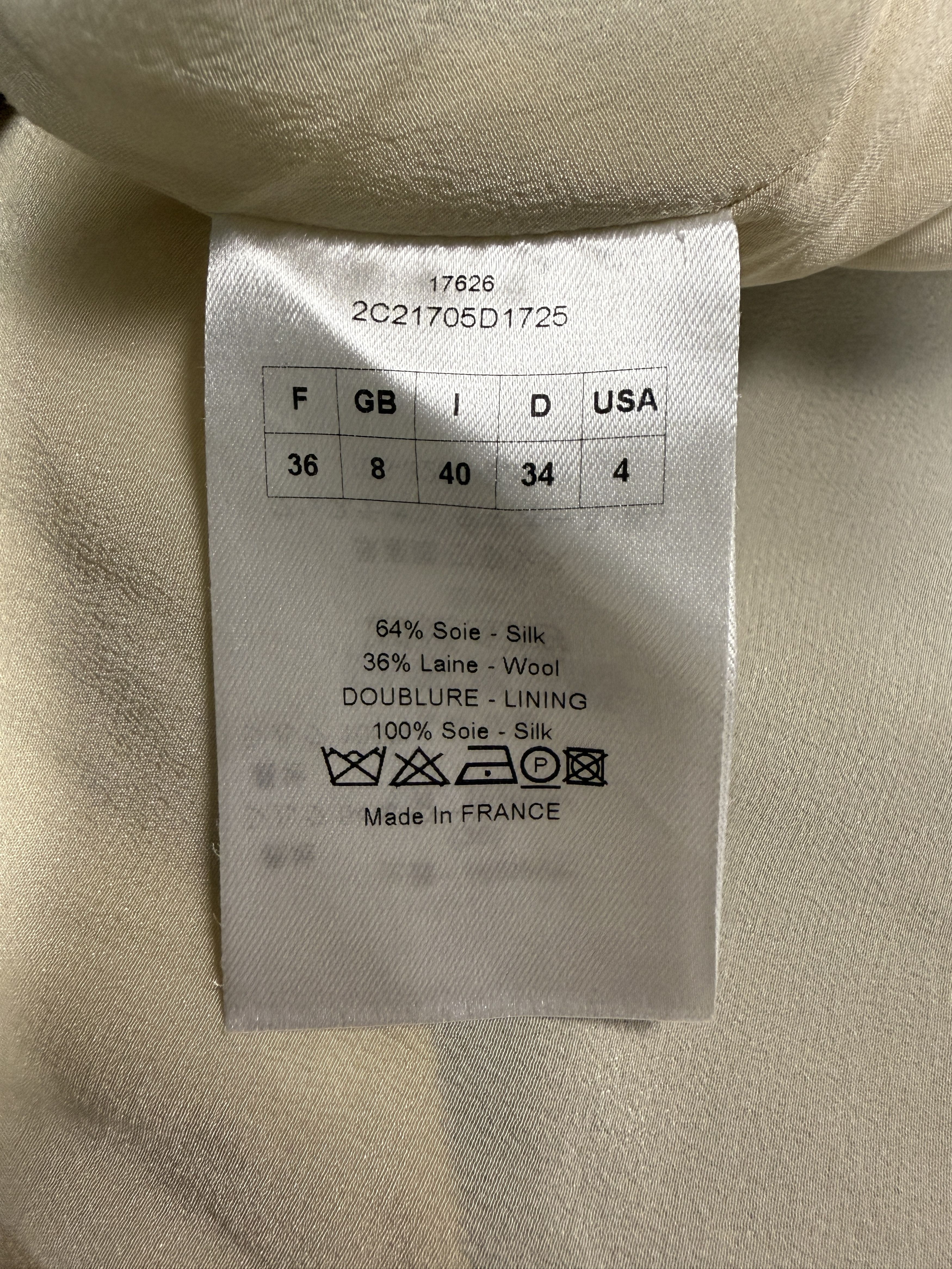 Dior Christian Dior Two Tone Silk Wool Suit Jacket and Pants Size XS / US 0-2 / IT 36-38 - 4 Thumbnail